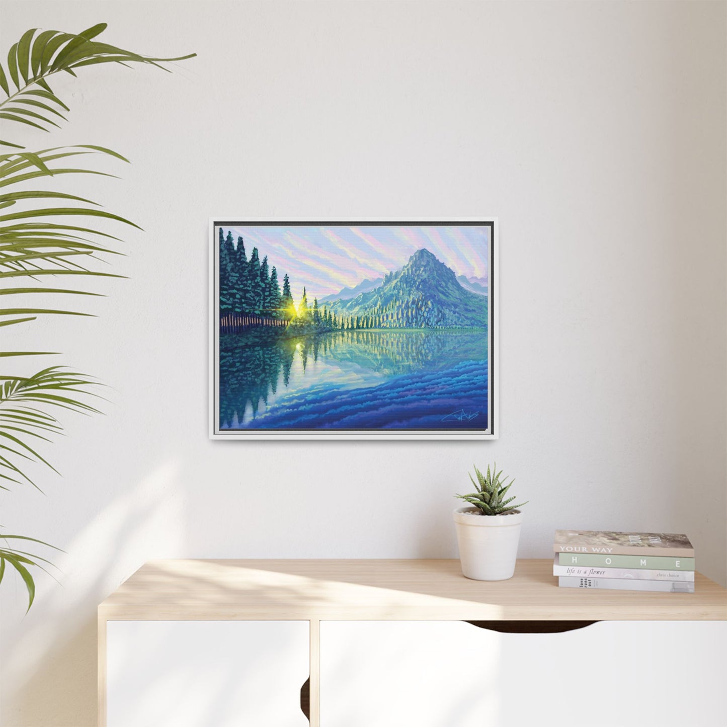 "Skycandy" Framed canvas