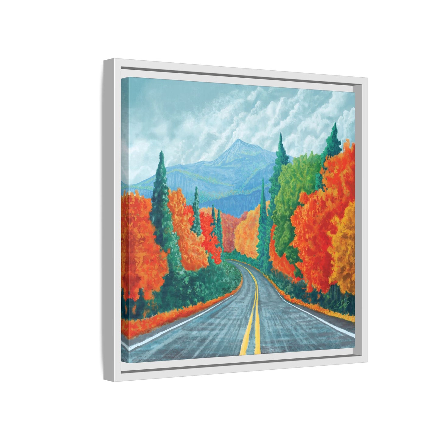 "Long Road Home" Framed canvas