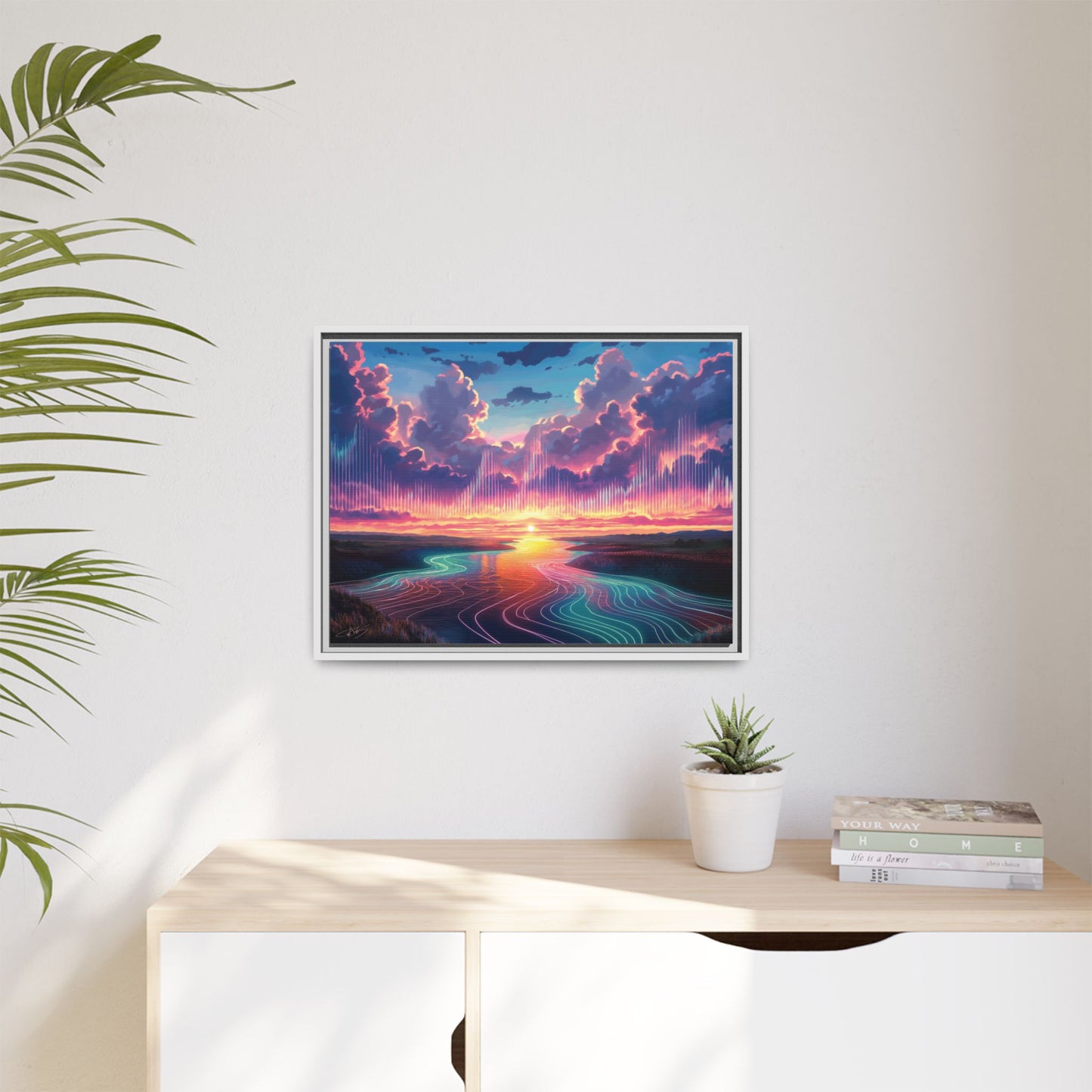 "Song of the Clouds" Framed canvas