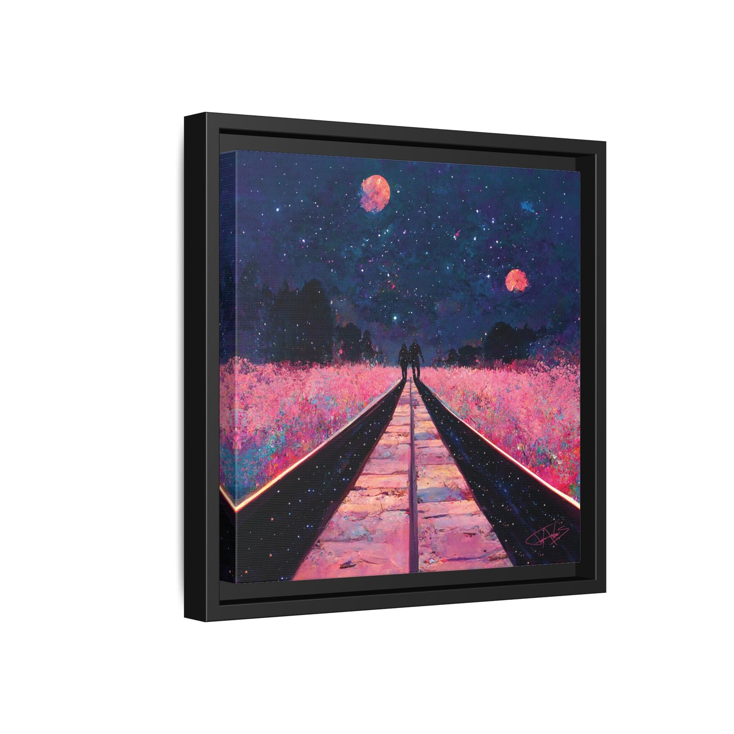 "Two Become One" Framed canvas