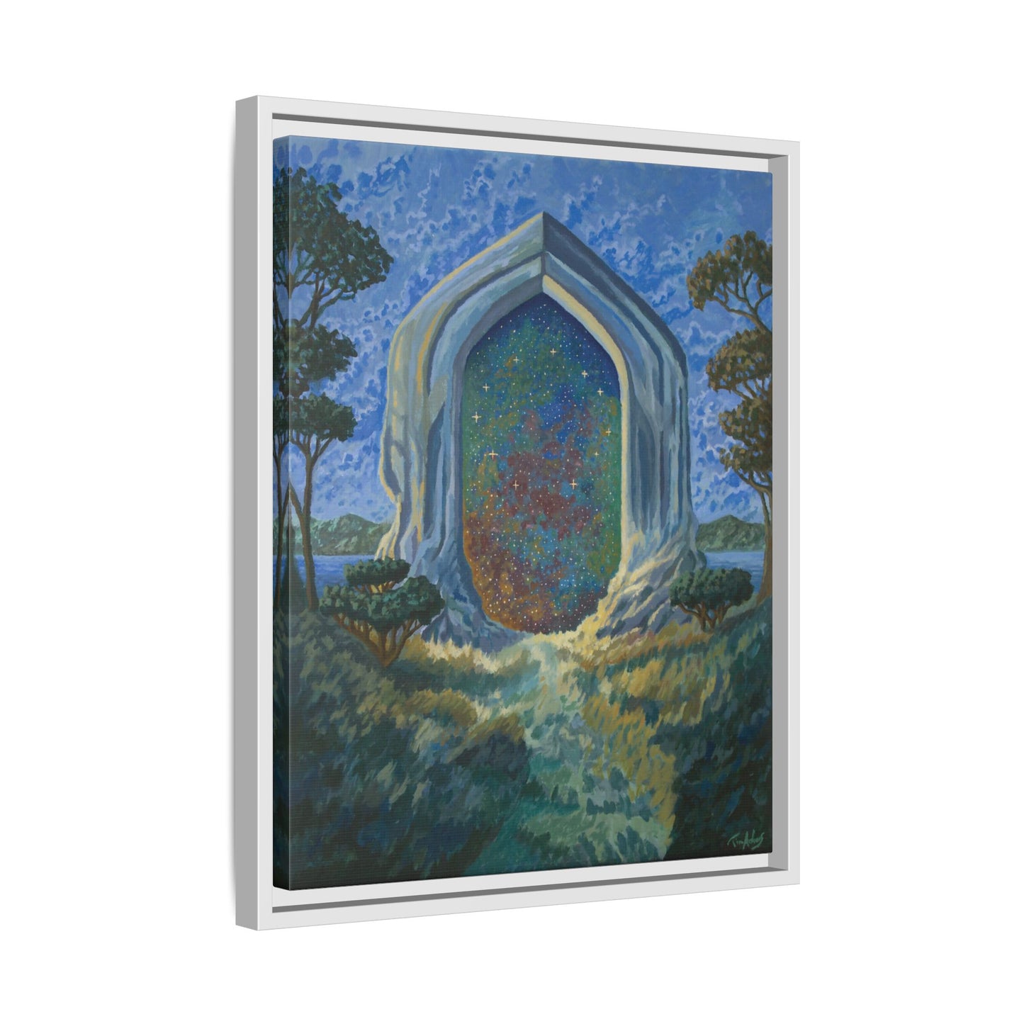 "Divine Portal" Framed canvas