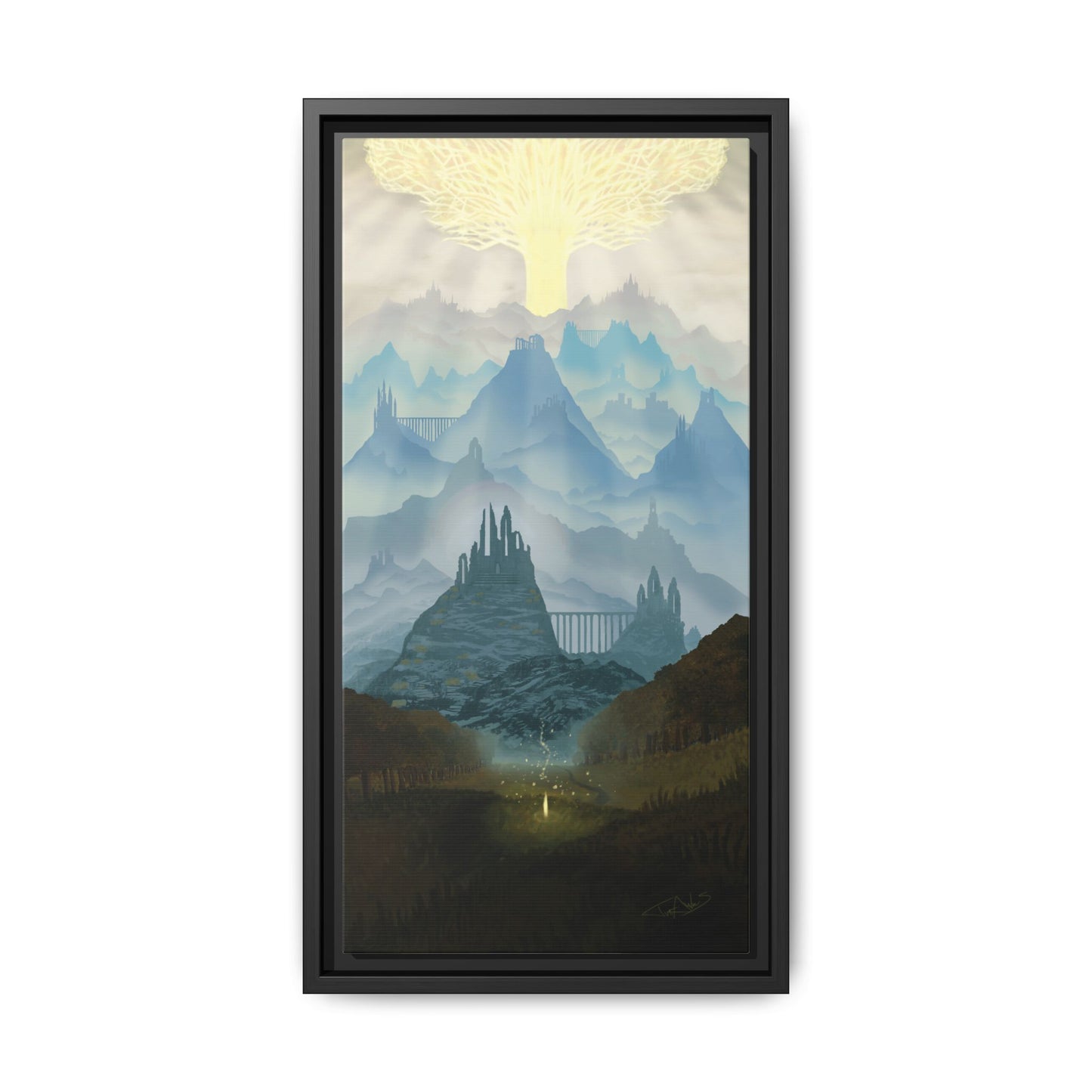 "Lands Between" Framed canvas