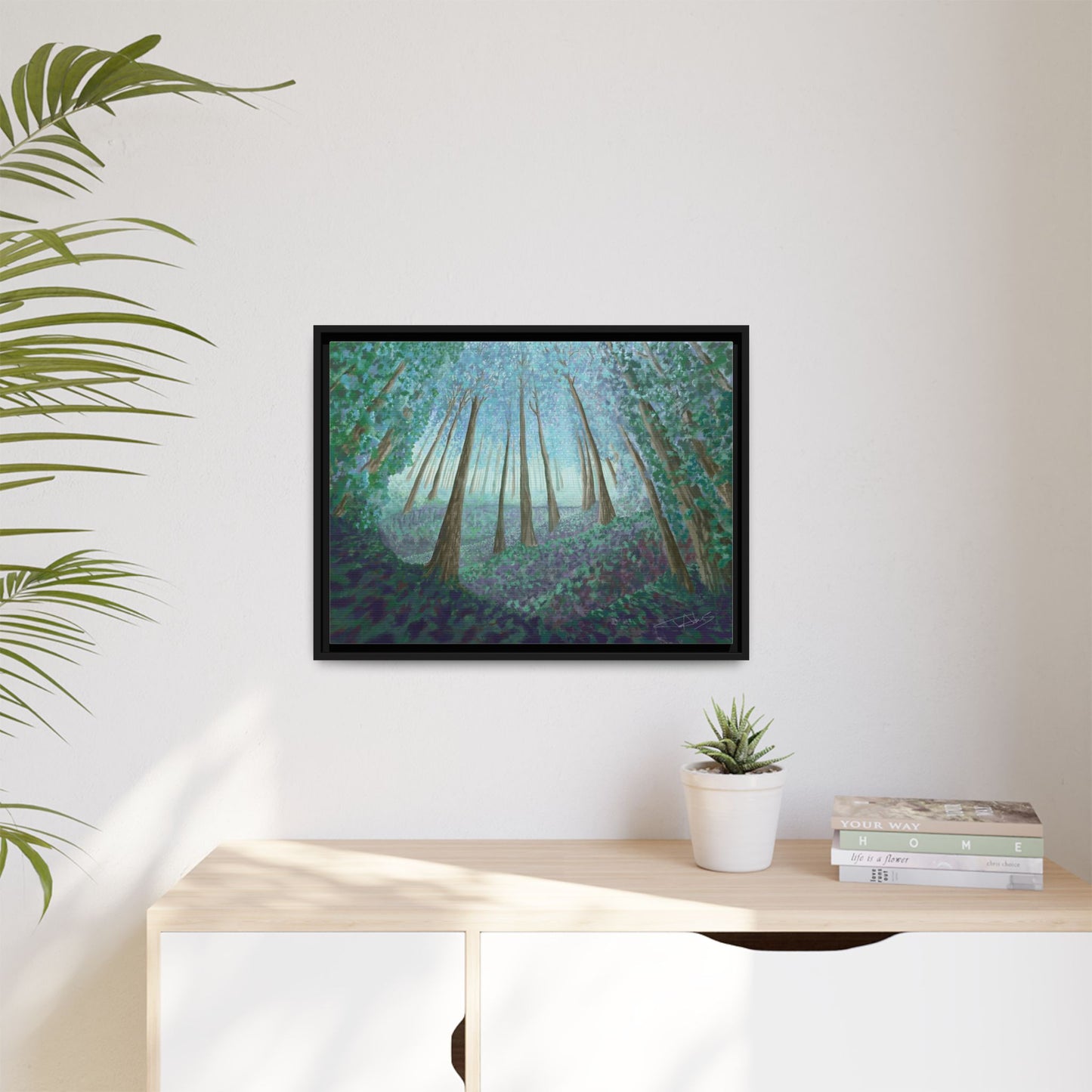 "Cathedral of Trees" Framed canvas