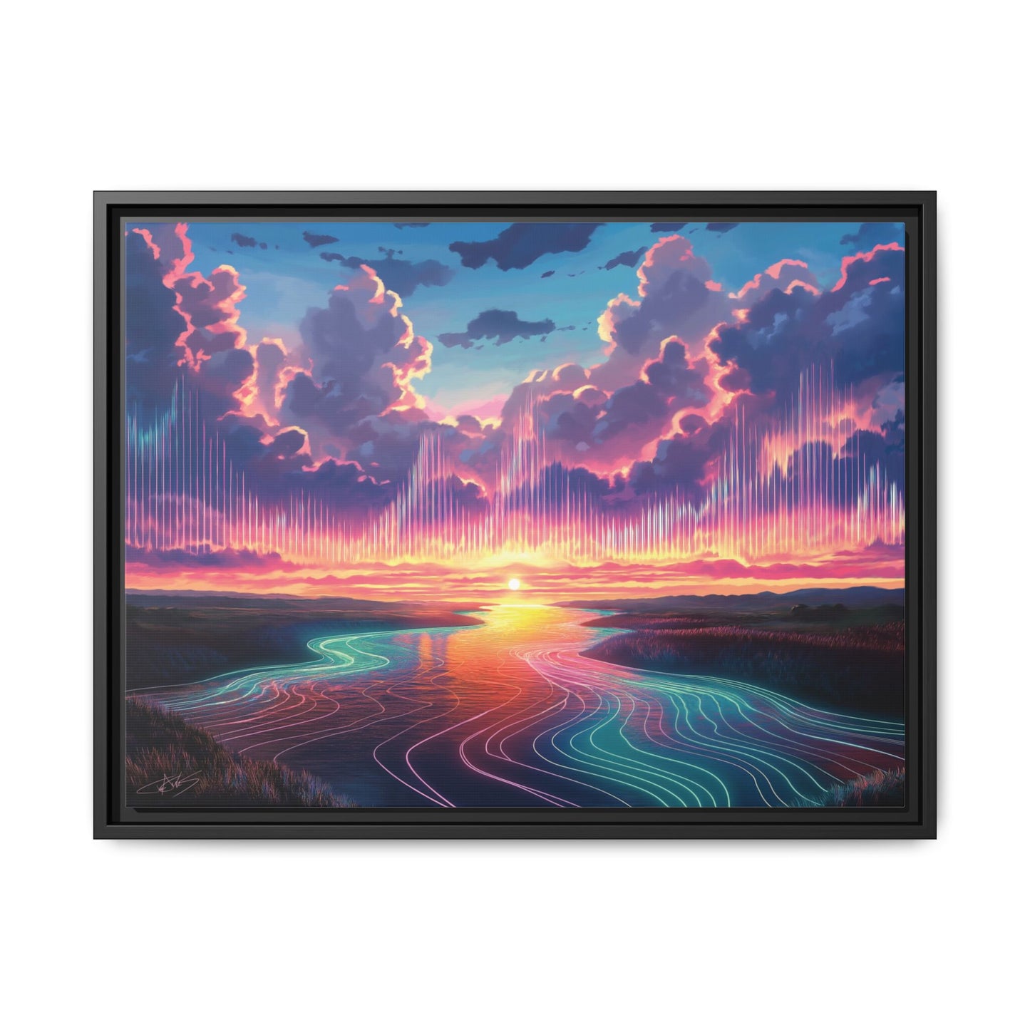 "Song of the Clouds" Framed canvas