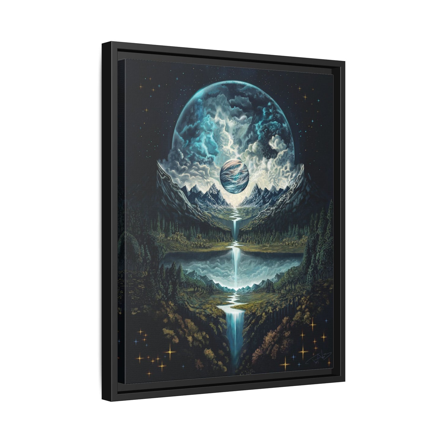 "Time" Framed canvas