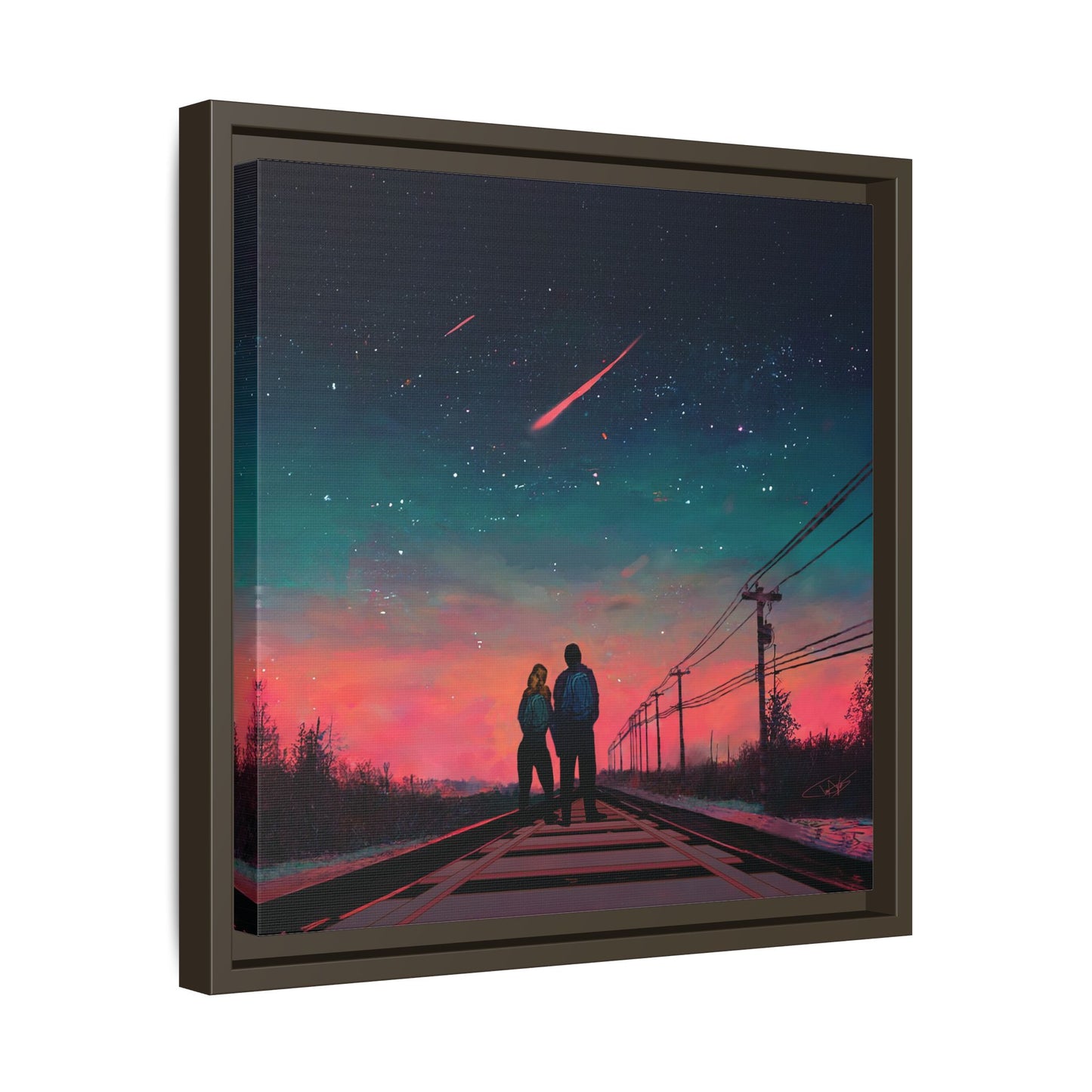 "Time Stood Still" Framed canvas