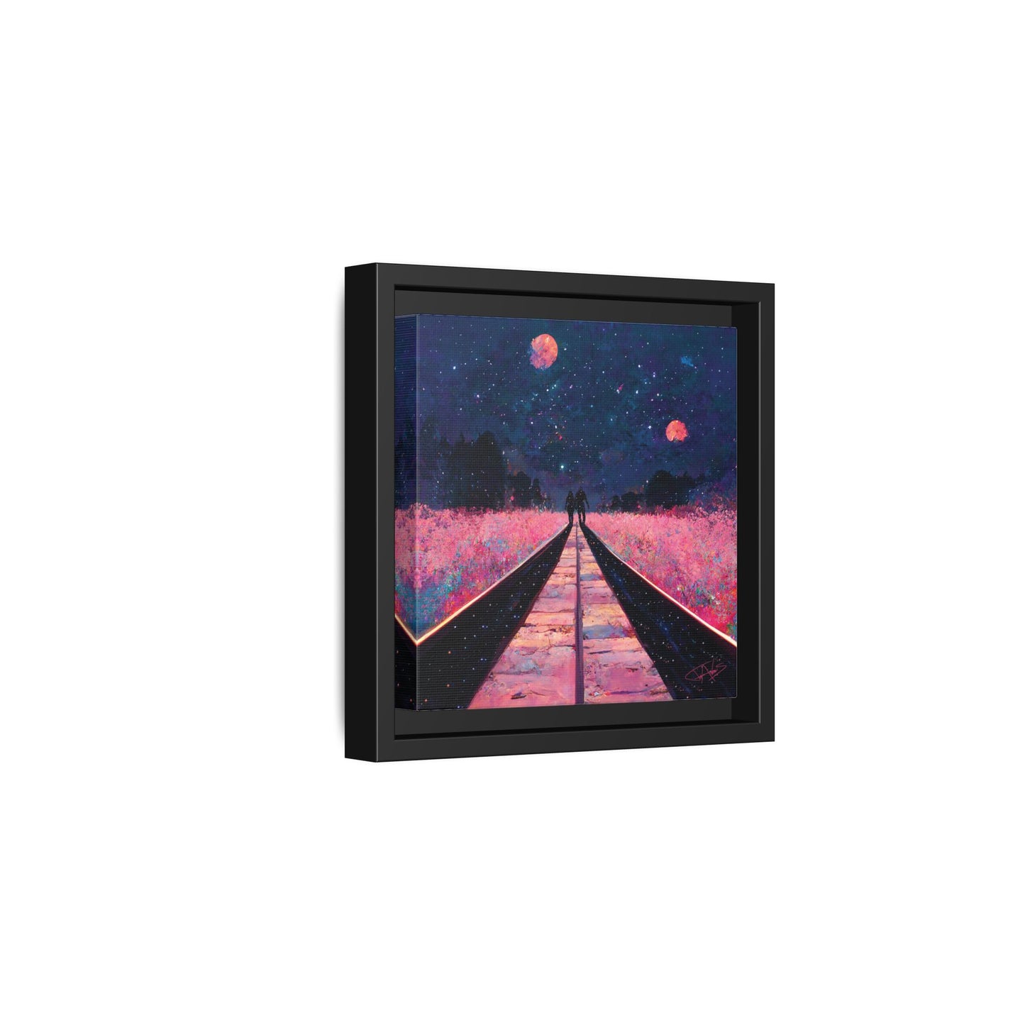 "Two Become One" Framed canvas