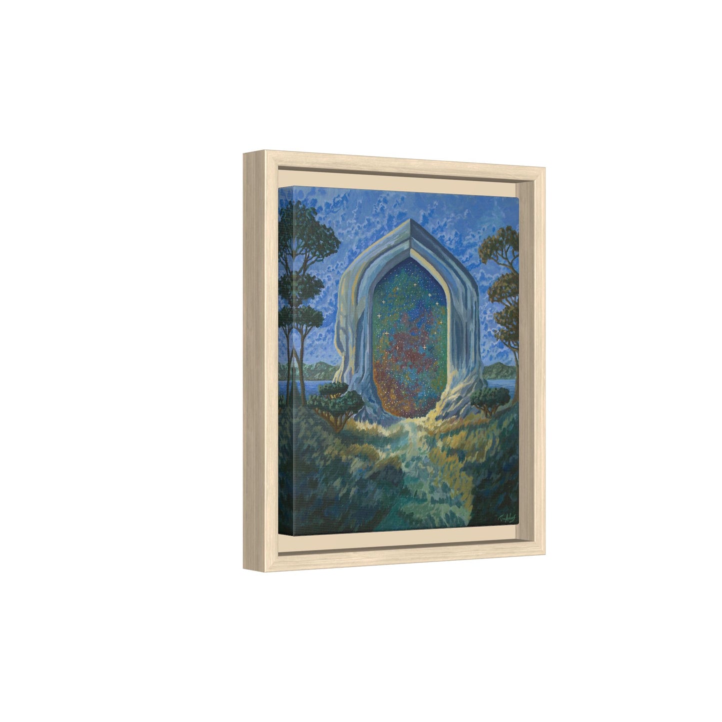 "Divine Portal" Framed canvas