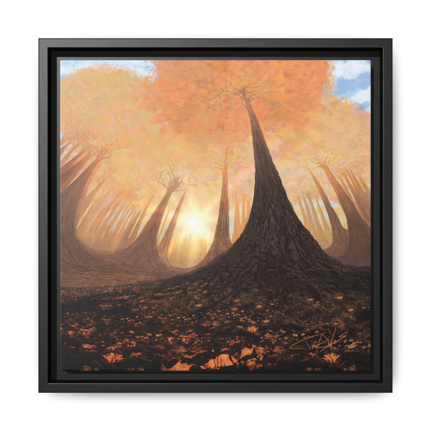 "Fall Painting" Framed canvas