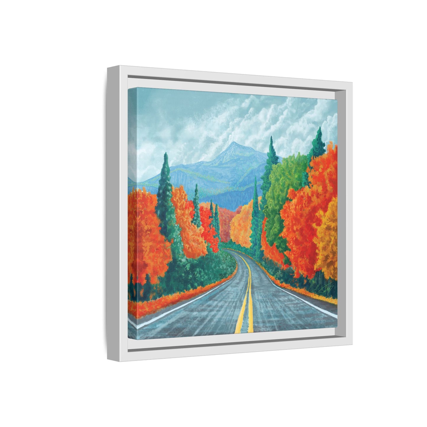 "Long Road Home" Framed canvas