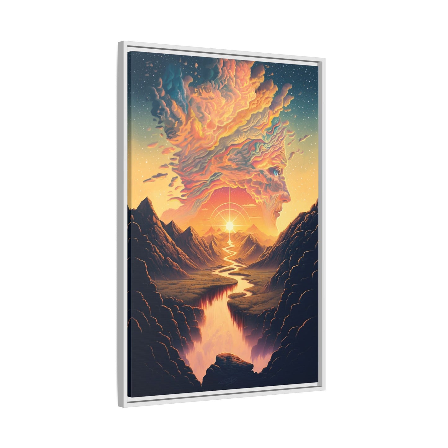 "Mindscape" Framed canvas