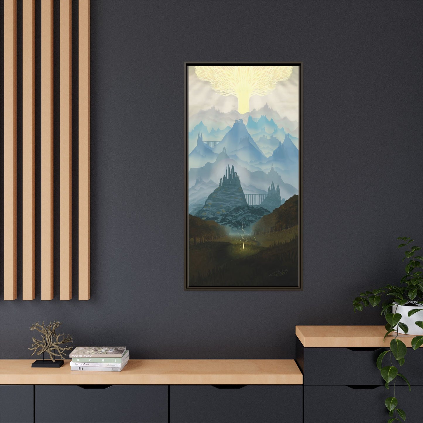 "Lands Between" Framed canvas