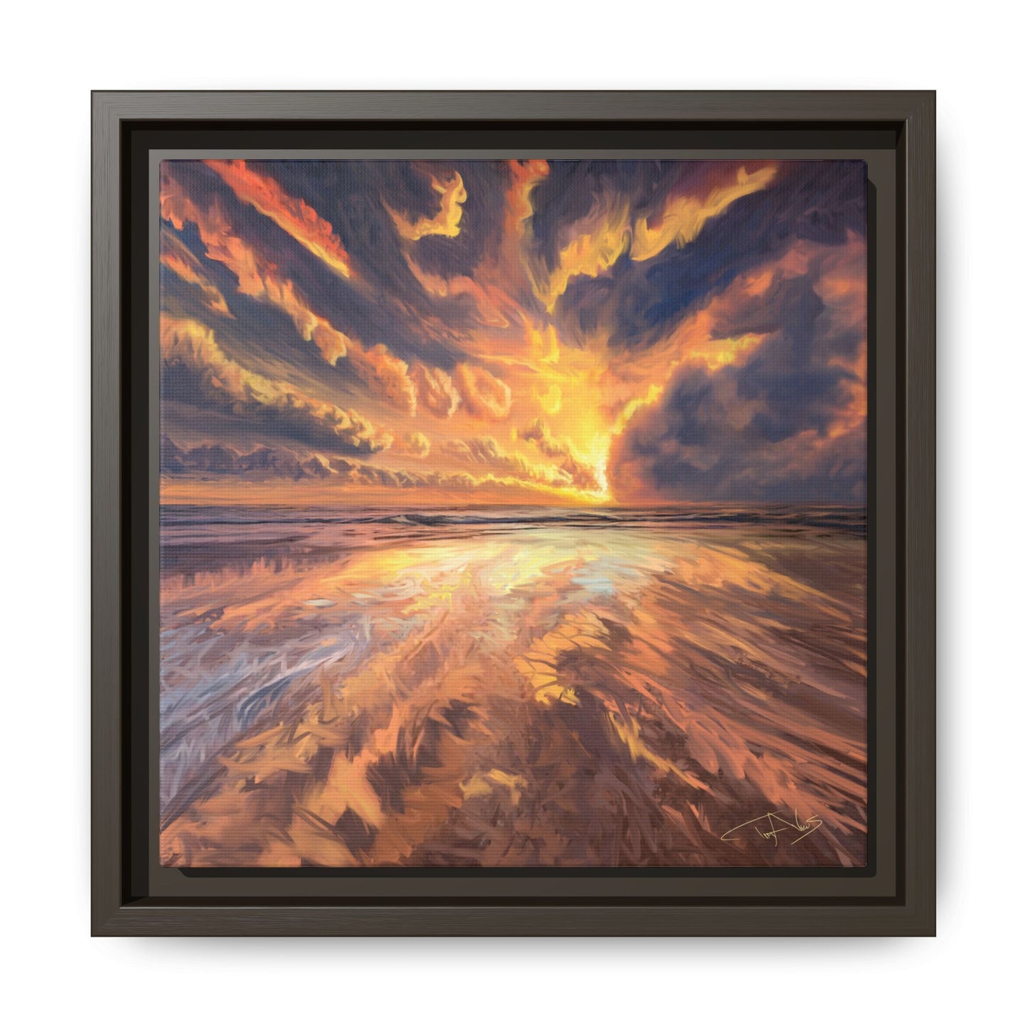 "Approaching the Infinite" Framed canvas