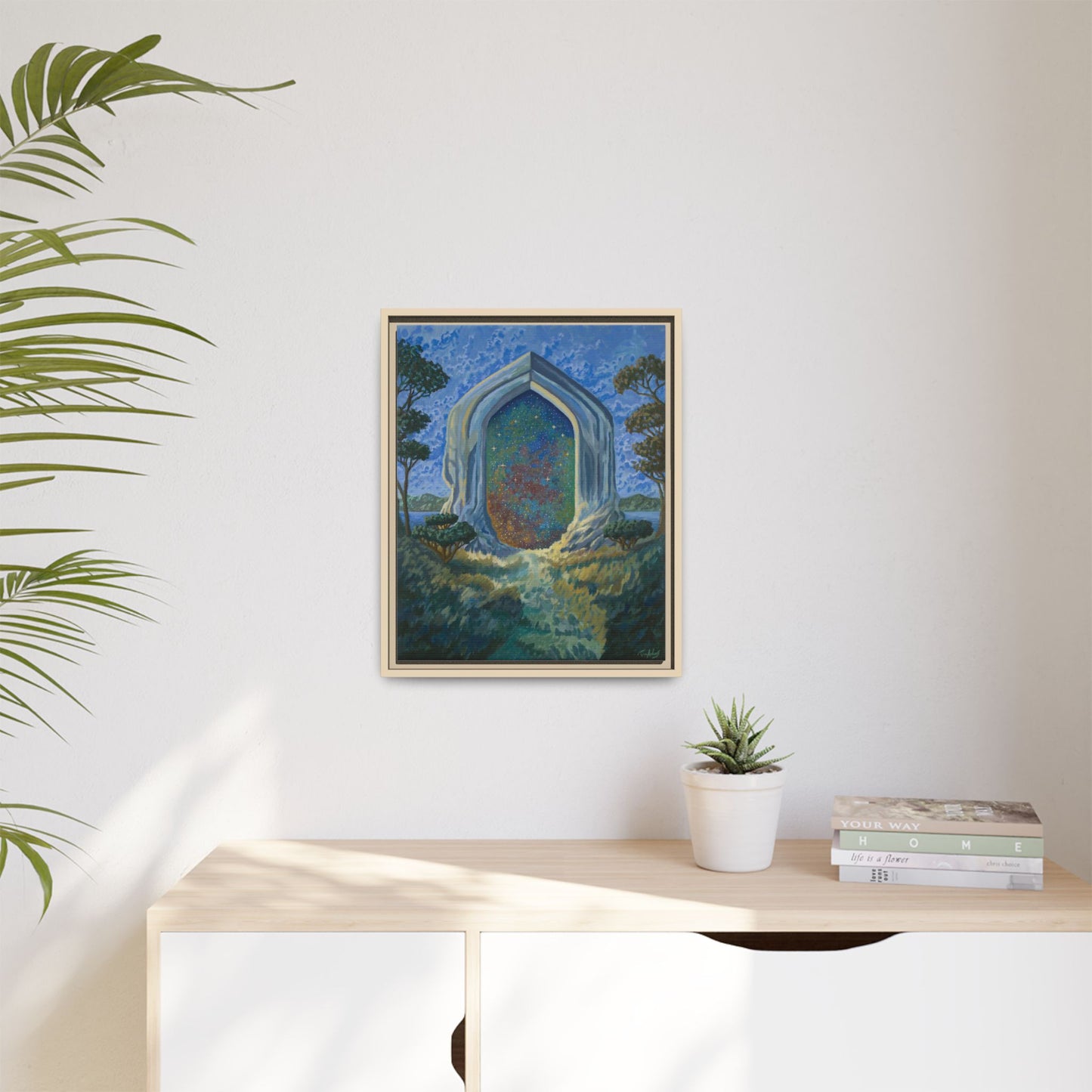 "Divine Portal" Framed canvas