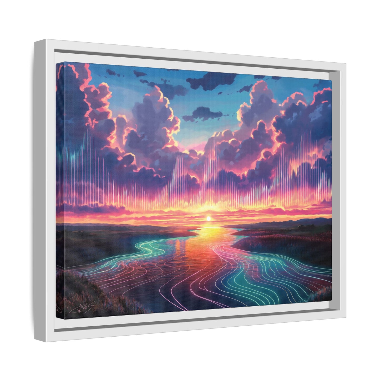 "Song of the Clouds" Framed canvas