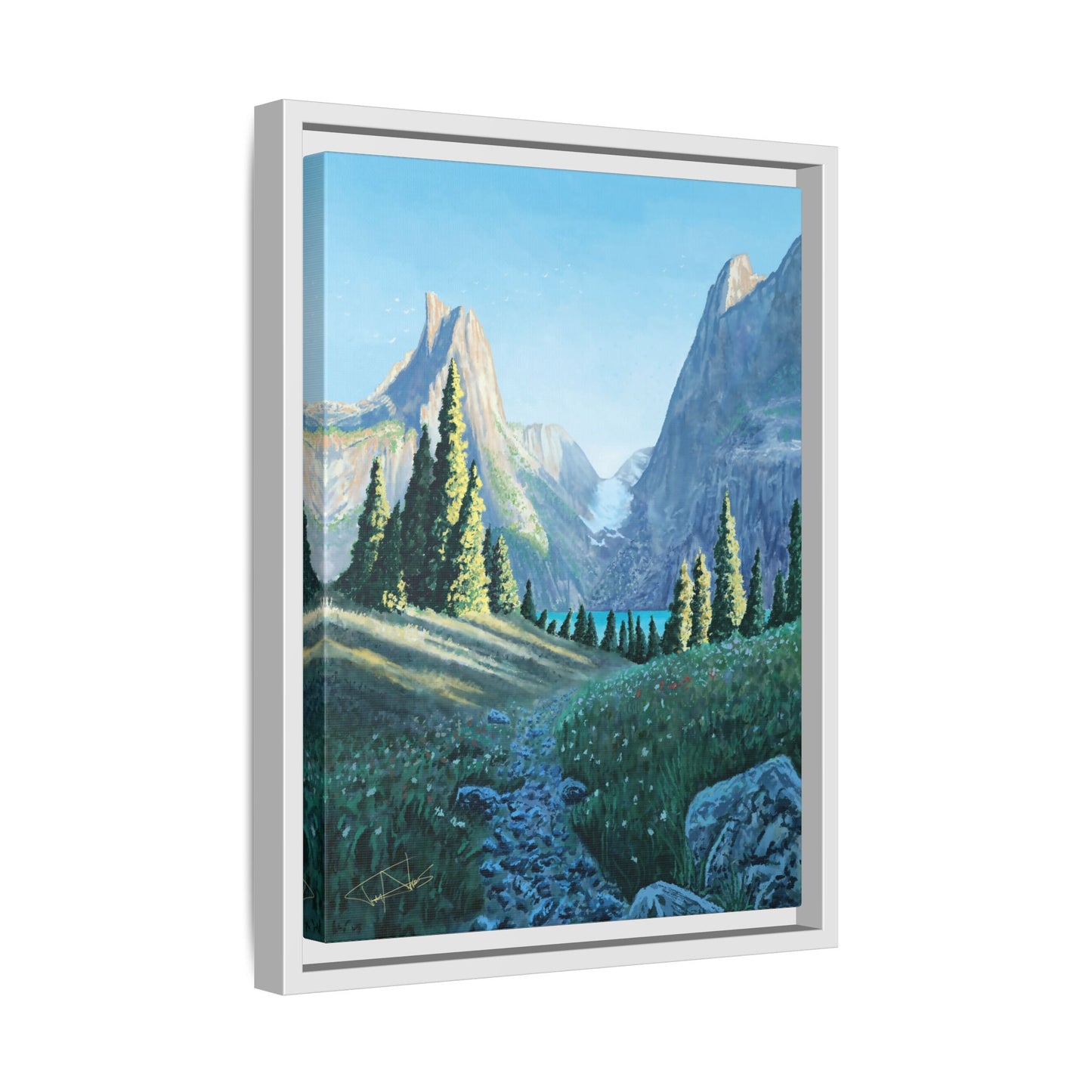 "Northern Pines" Framed canvas