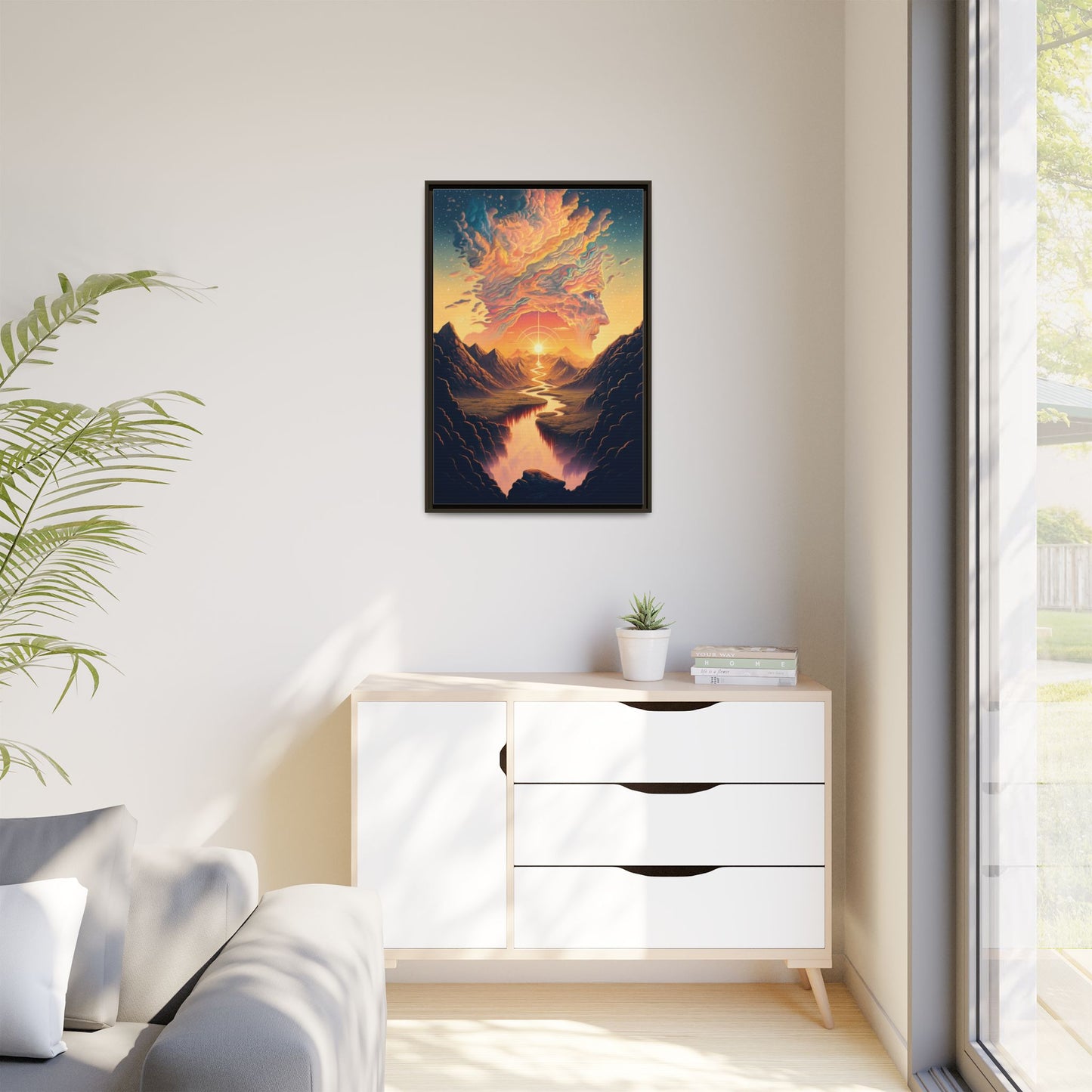 "Mindscape" Framed canvas