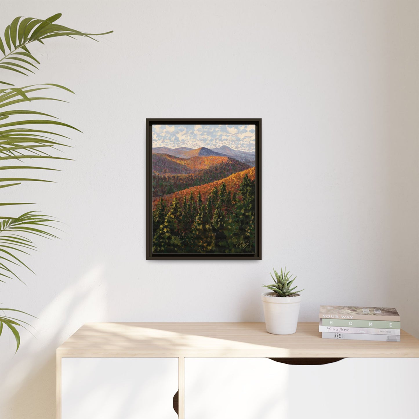 "Hills of Autumn" Framed canvas