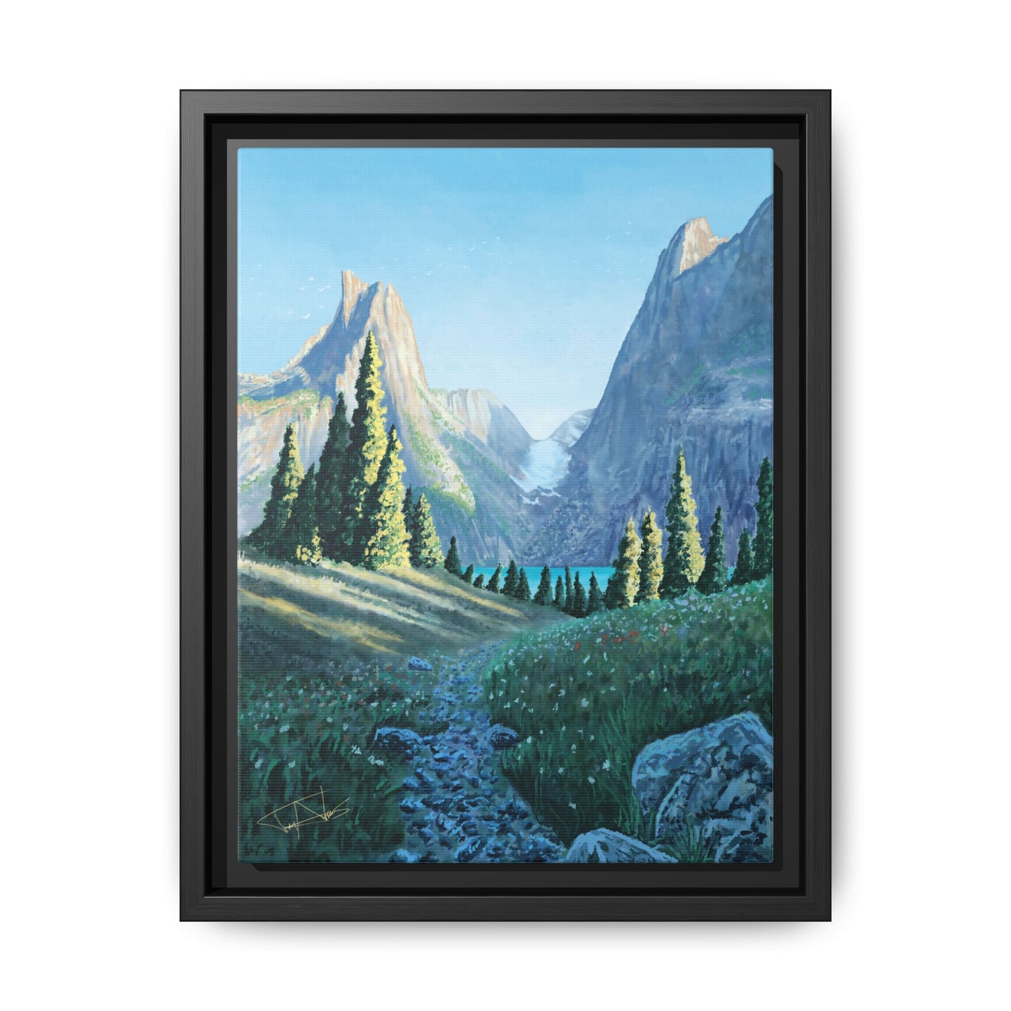 "Northern Pines" Framed canvas