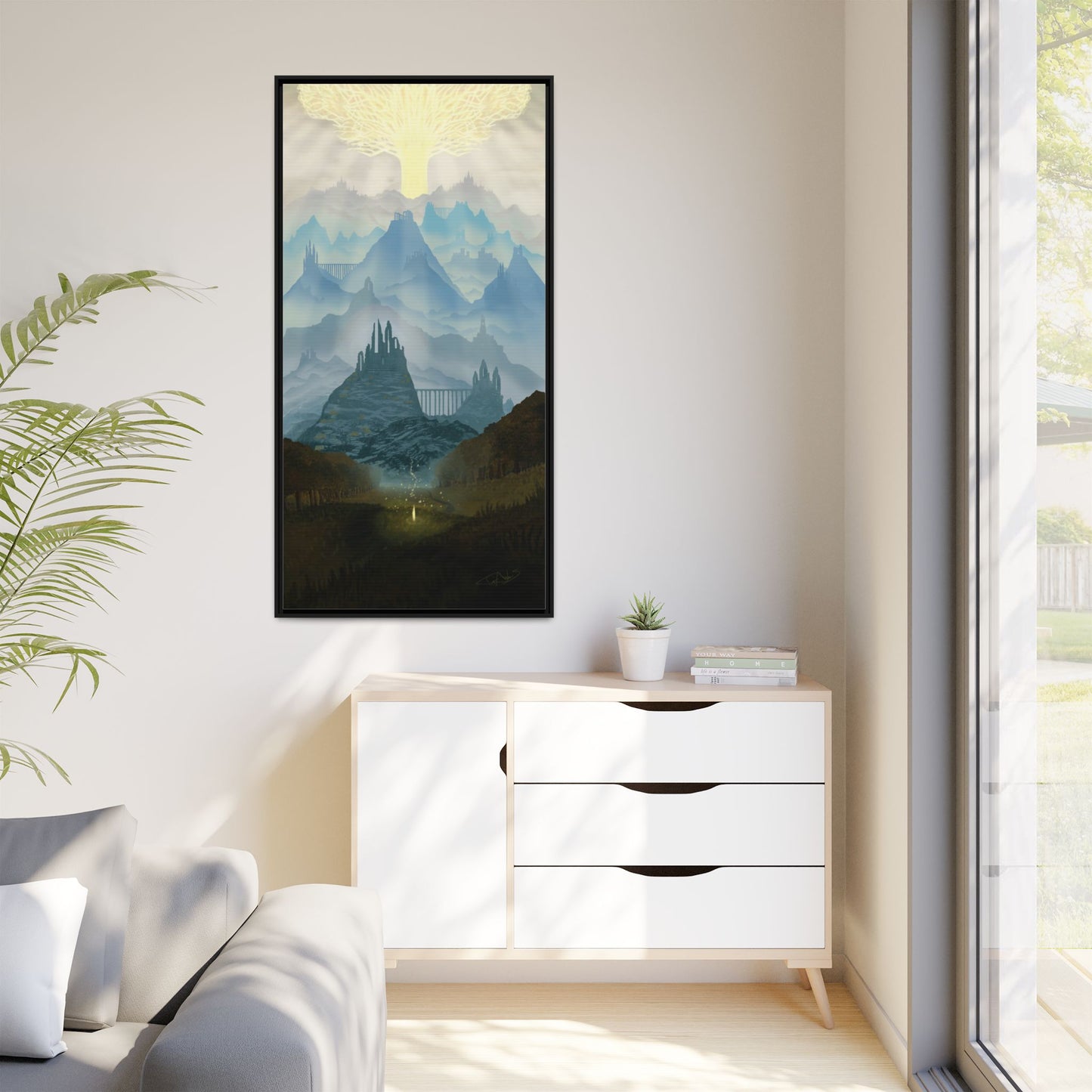 "Lands Between" Framed canvas