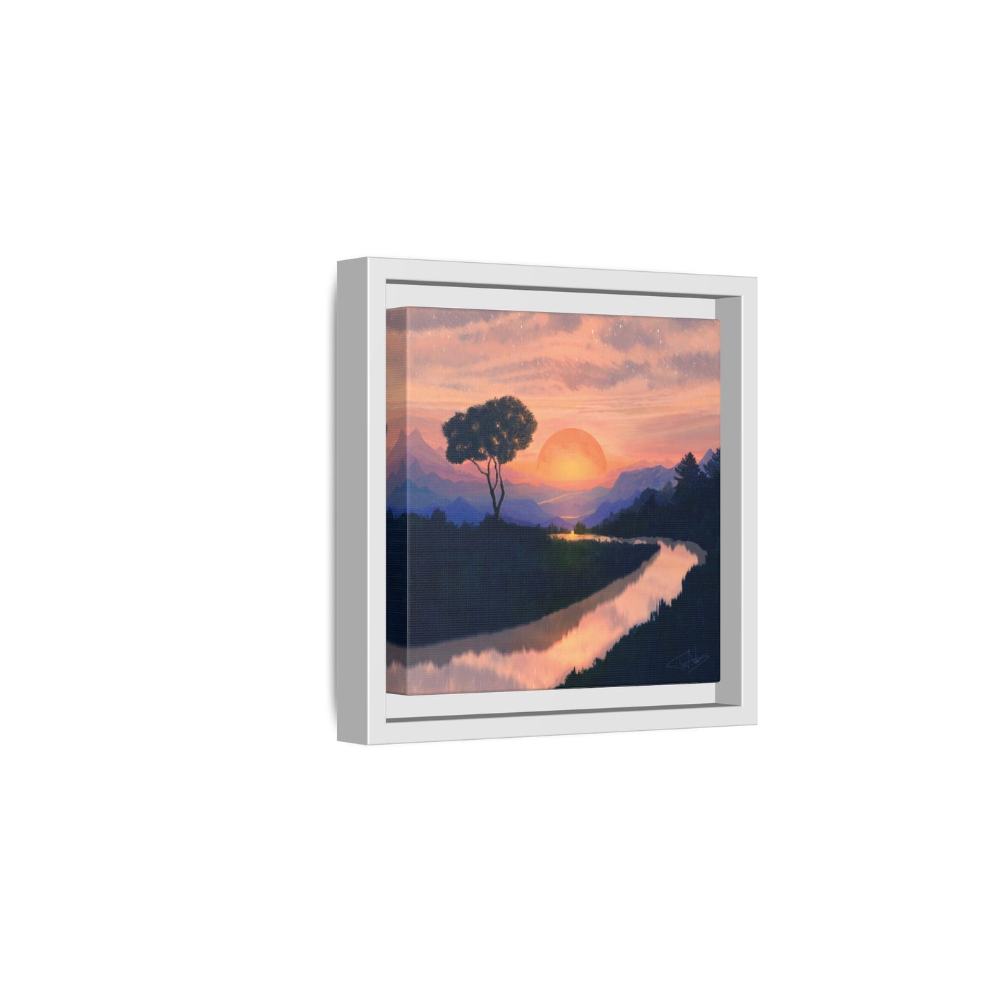 "Summer Sun" Framed canvas