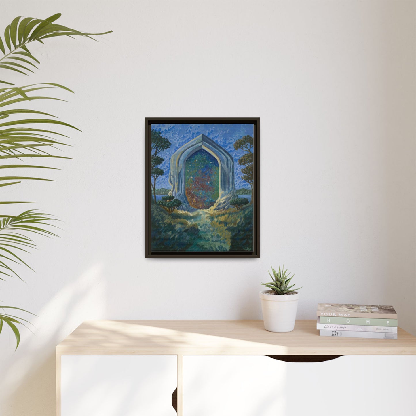 "Divine Portal" Framed canvas
