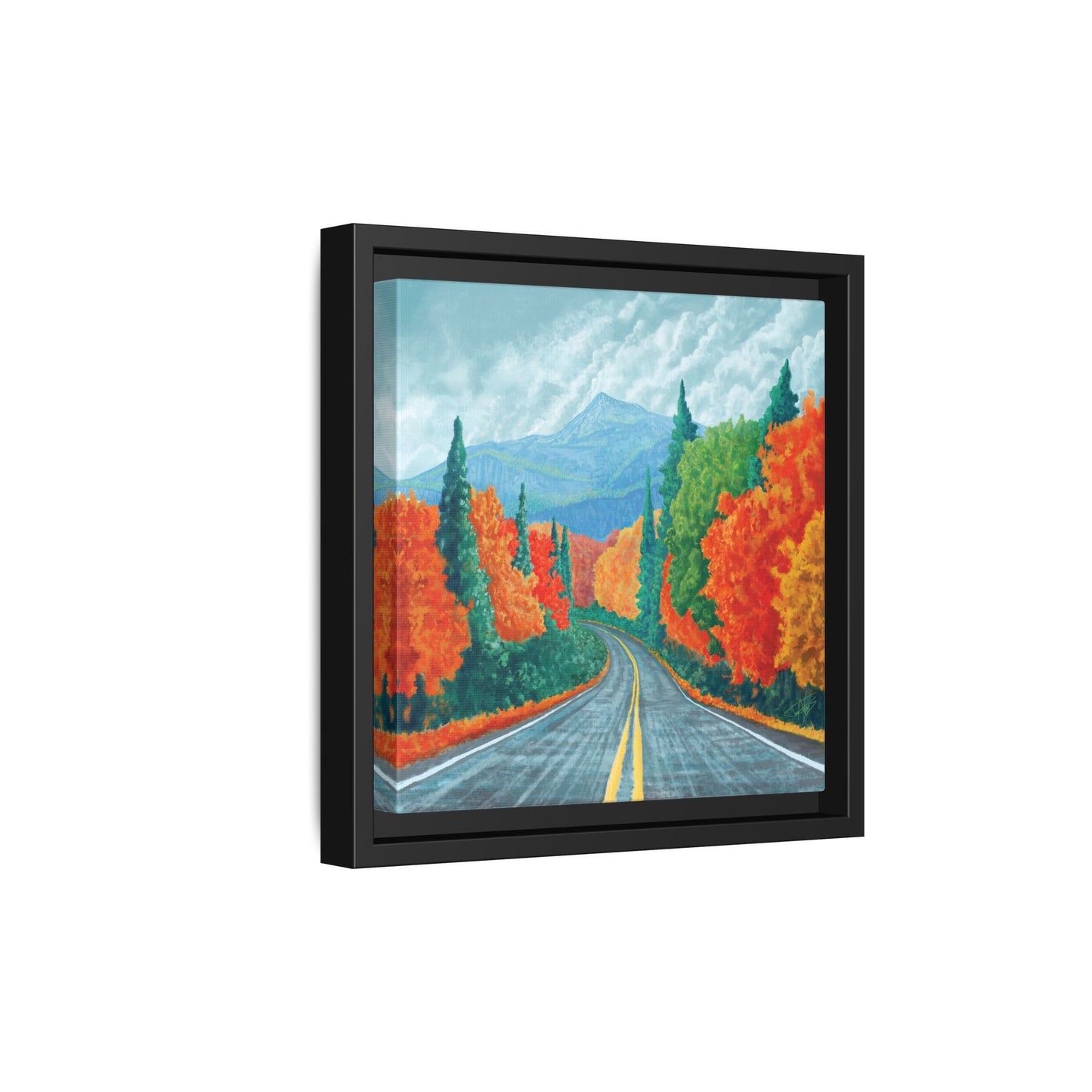 "Long Road Home" Framed canvas