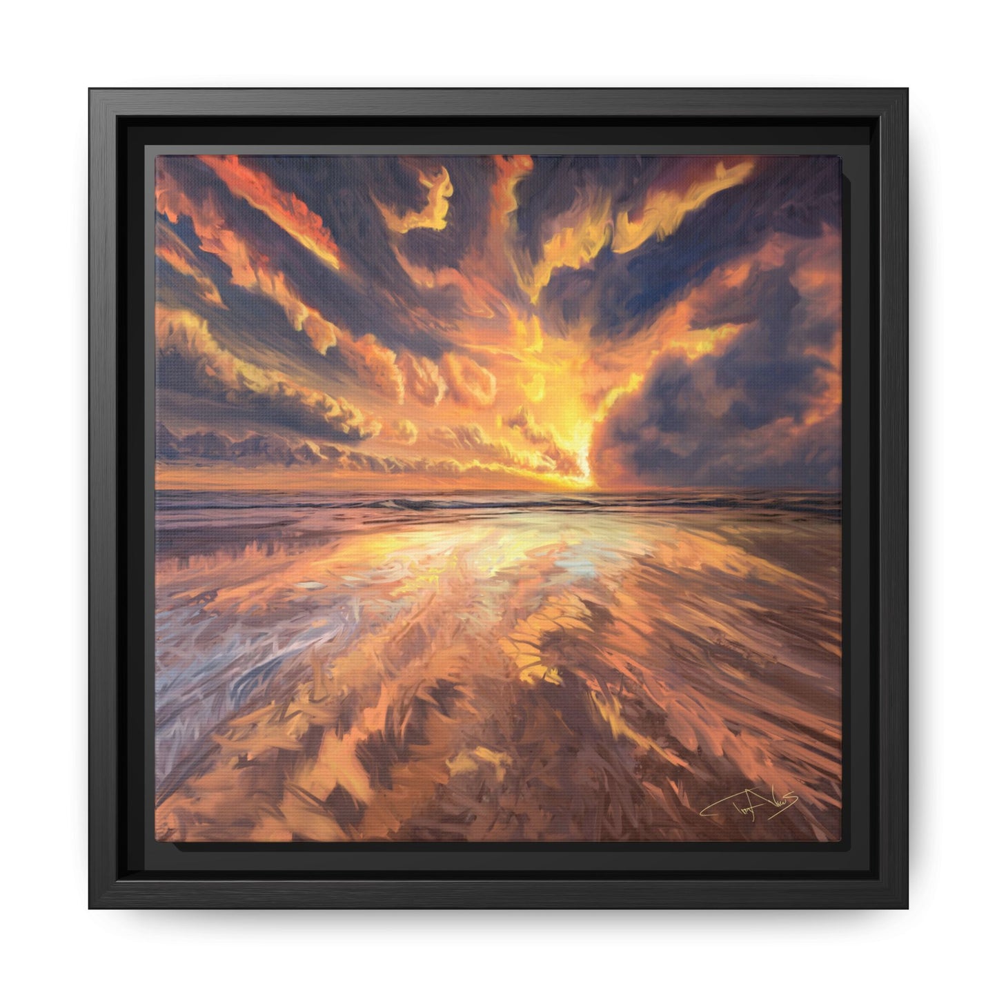 "Approaching the Infinite" Framed canvas