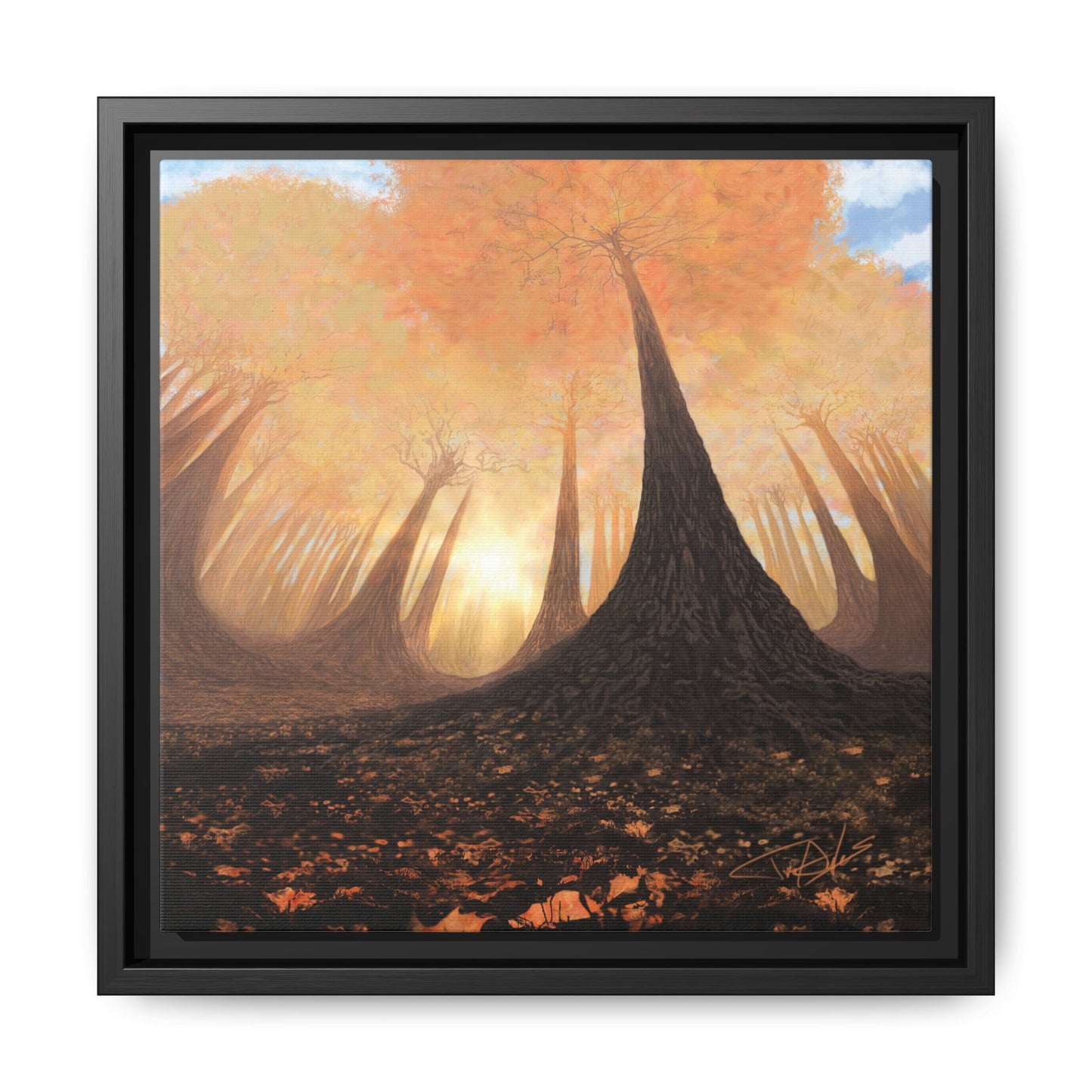 "Fall Painting" Framed canvas