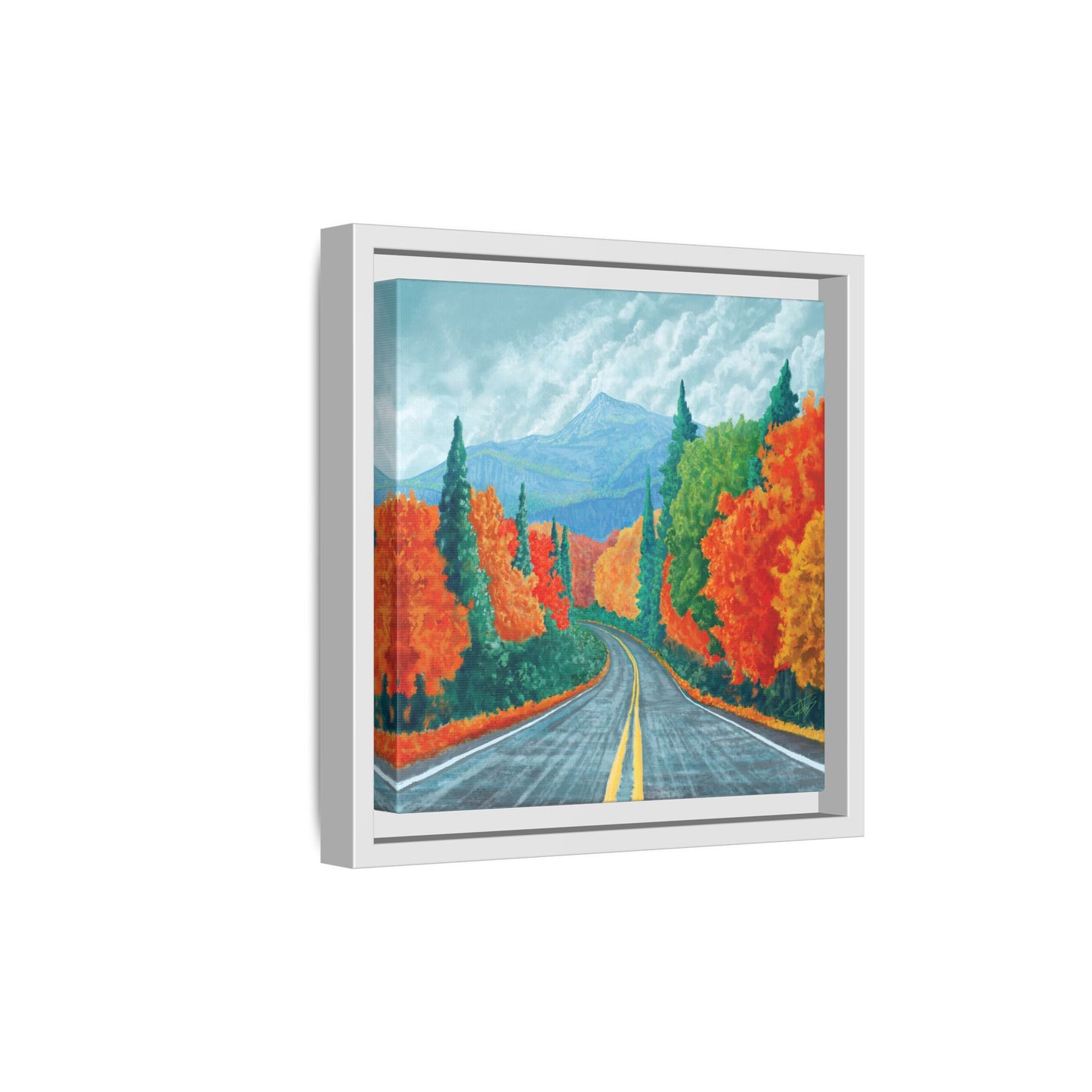 "Long Road Home" Framed canvas