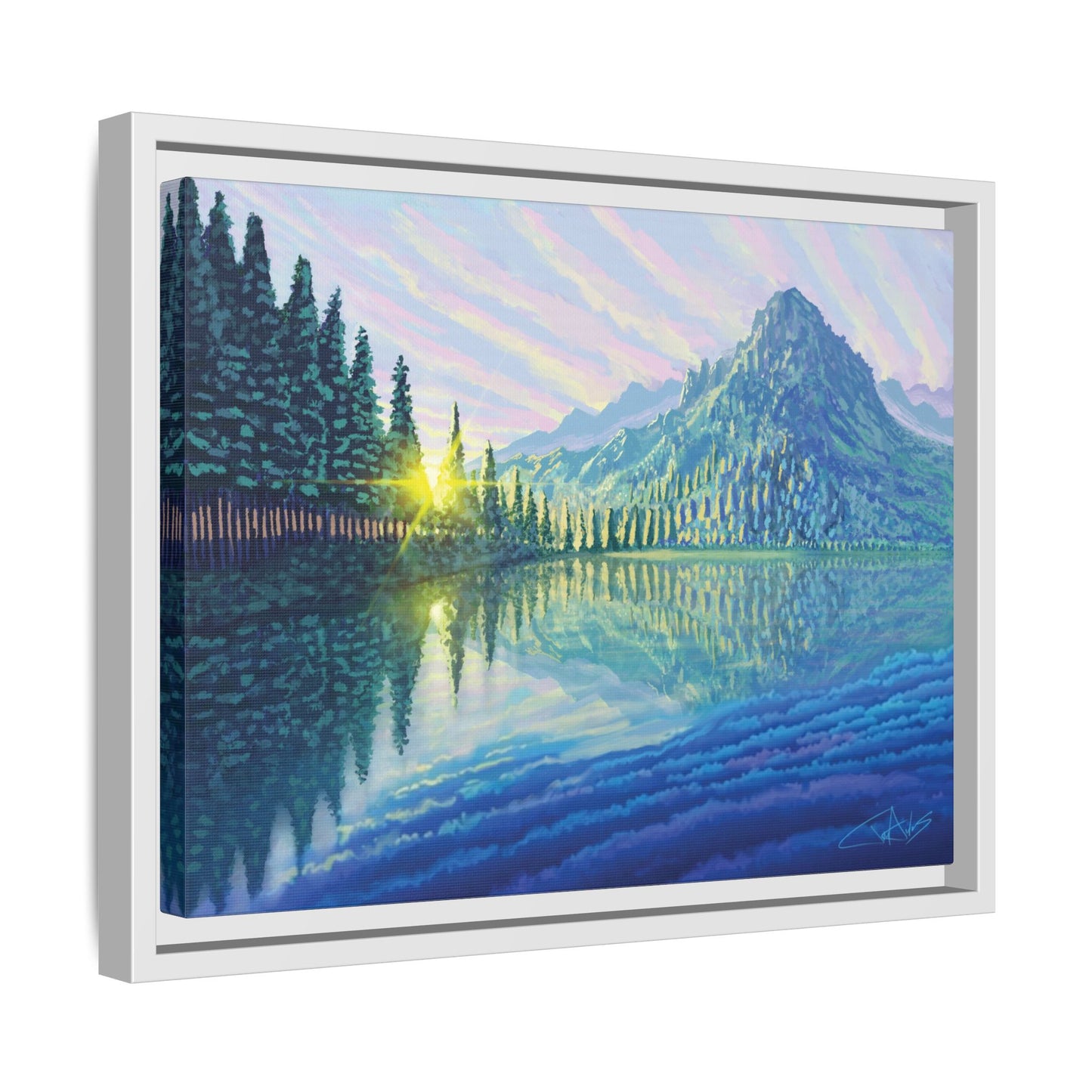 "Skycandy" Framed canvas