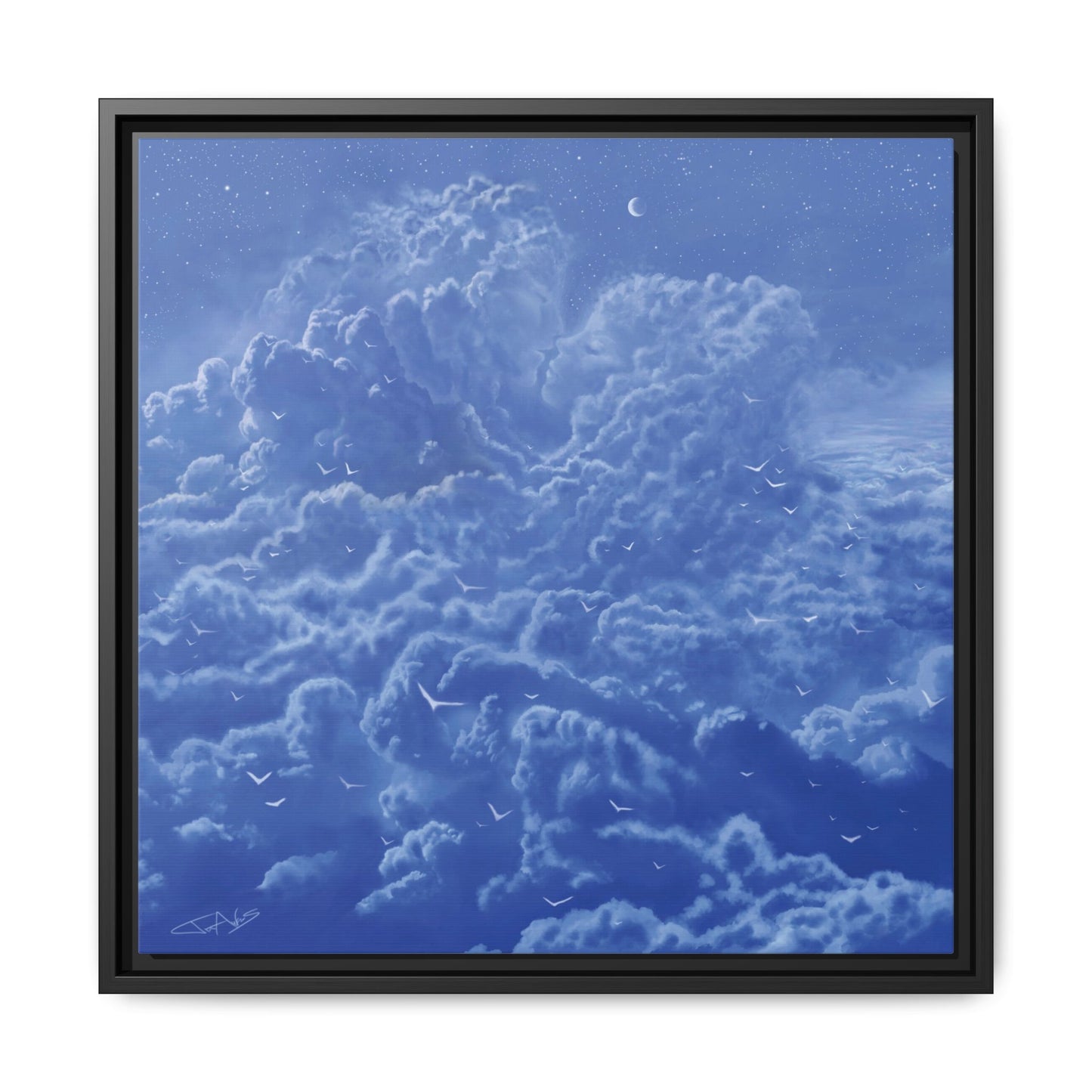 "Sky High" Framed canvas