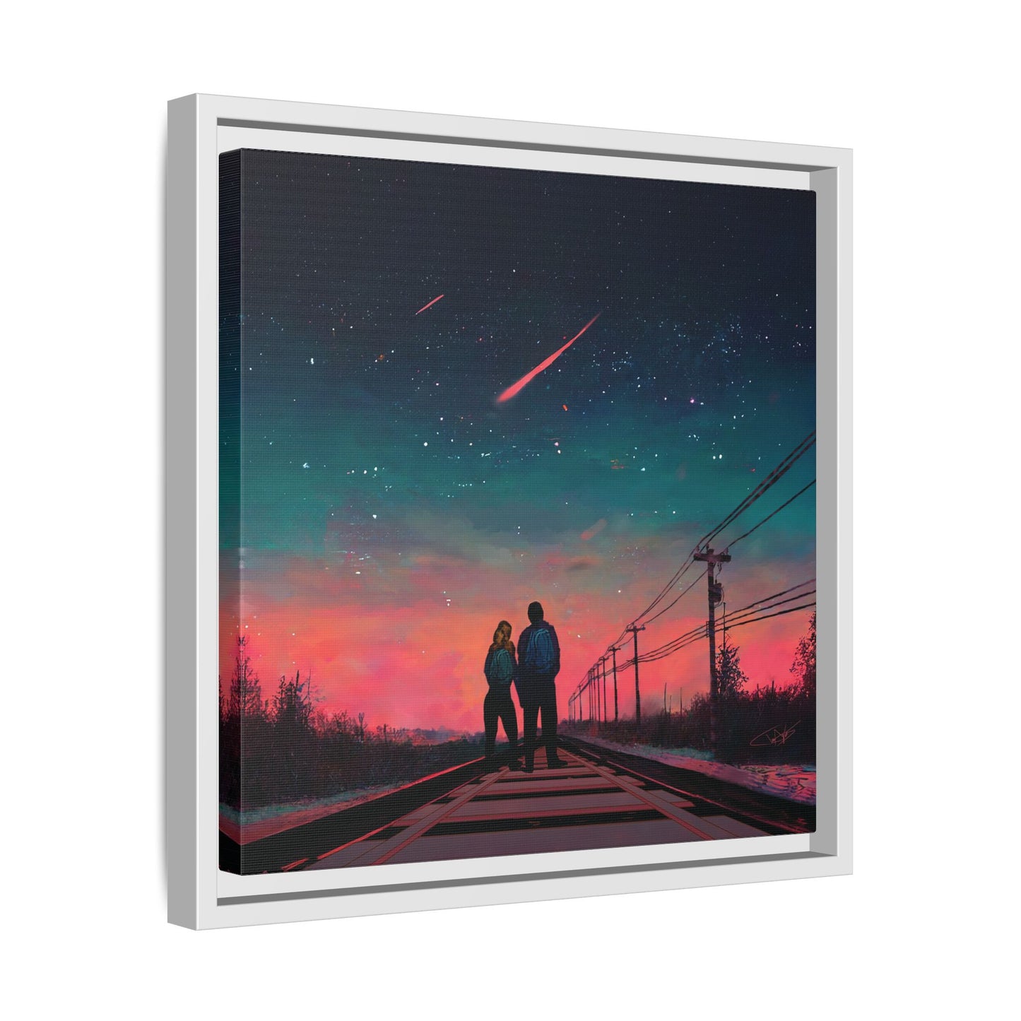 "Time Stood Still" Framed canvas