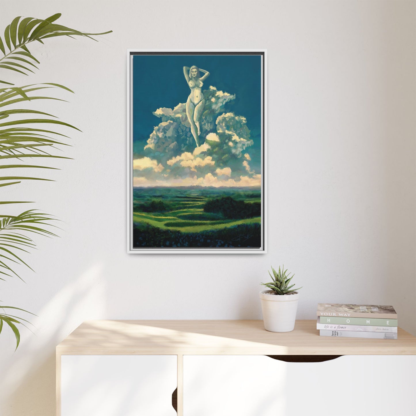 "Sky Dancer" Framed canvas