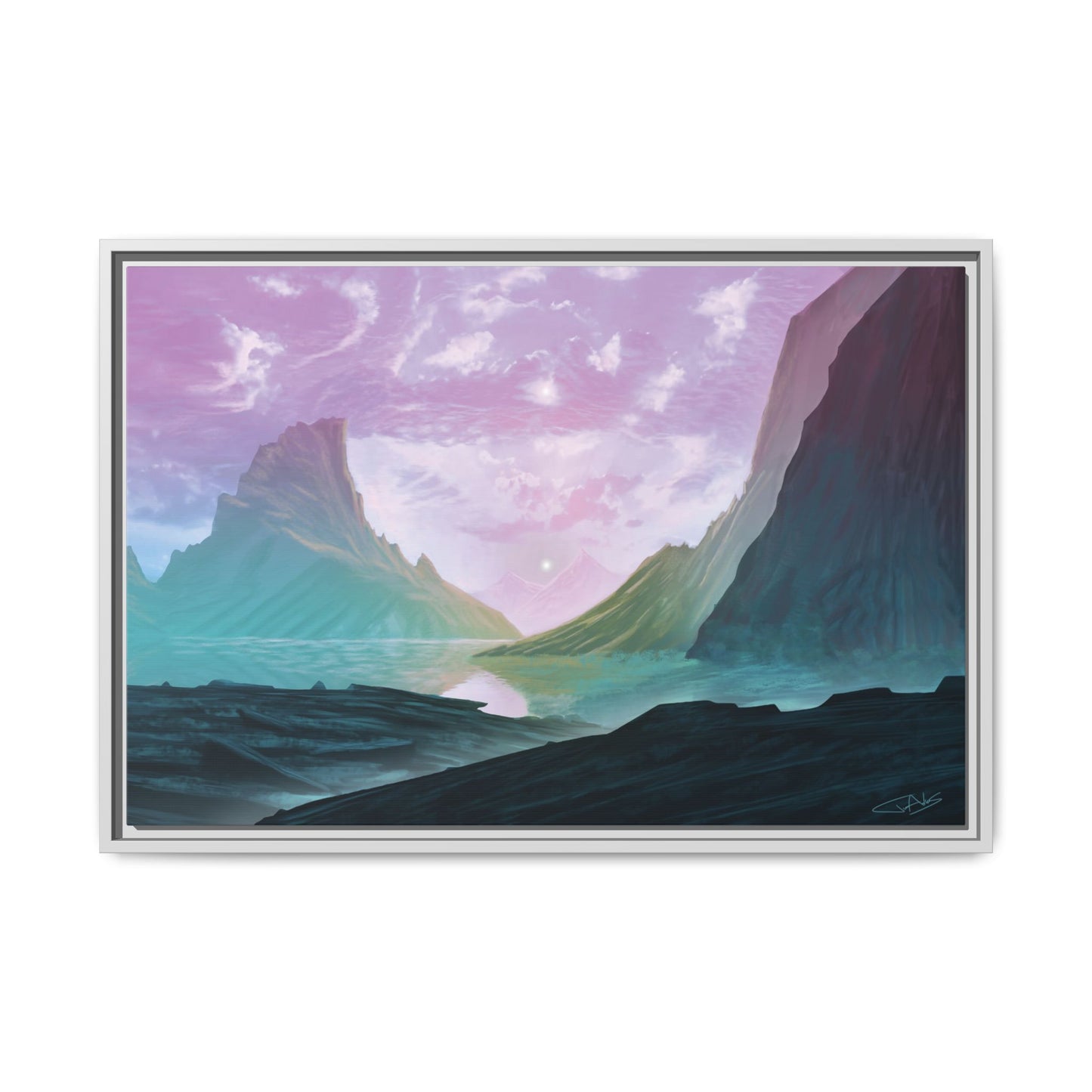 "Frontier" Framed canvas