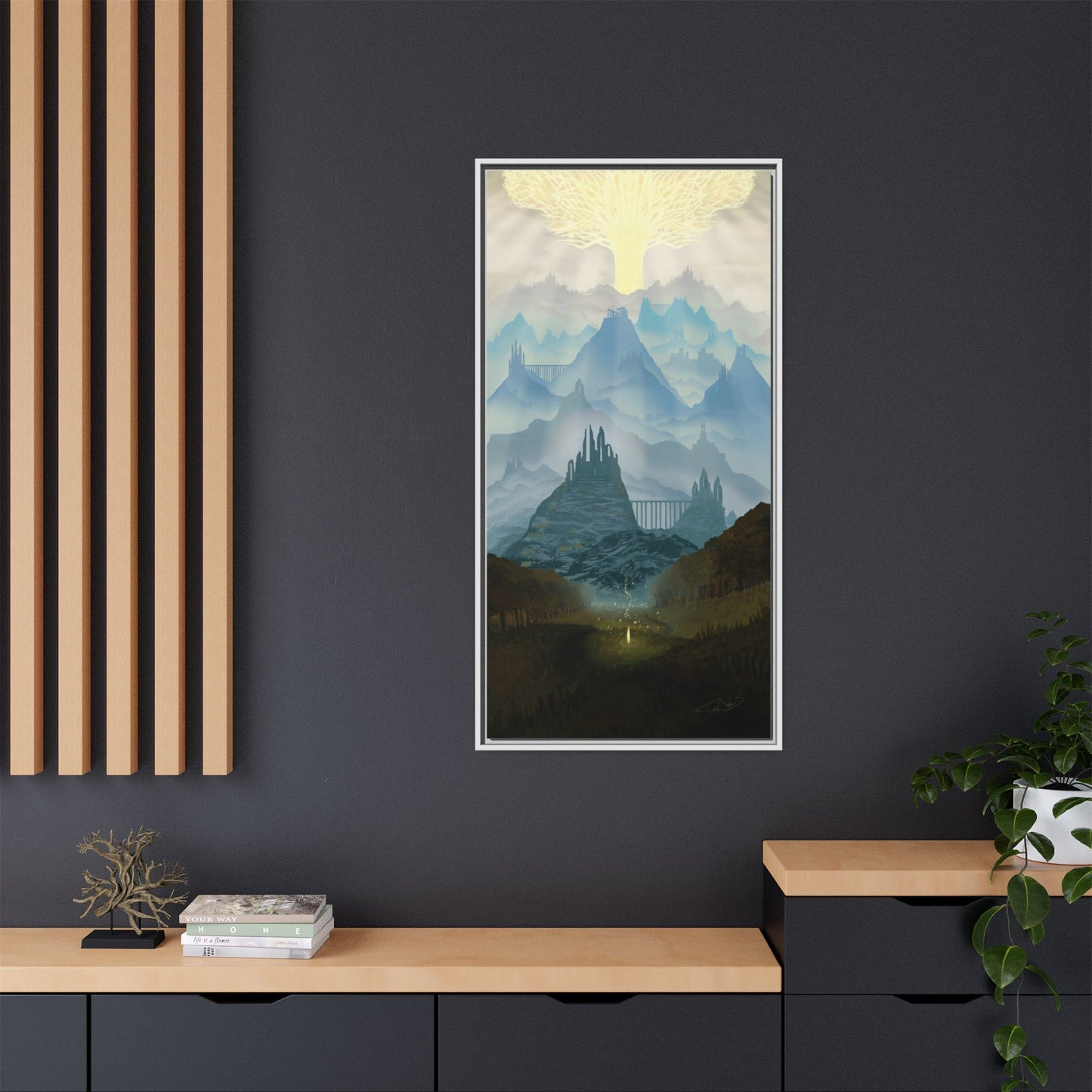 "Lands Between" Framed canvas