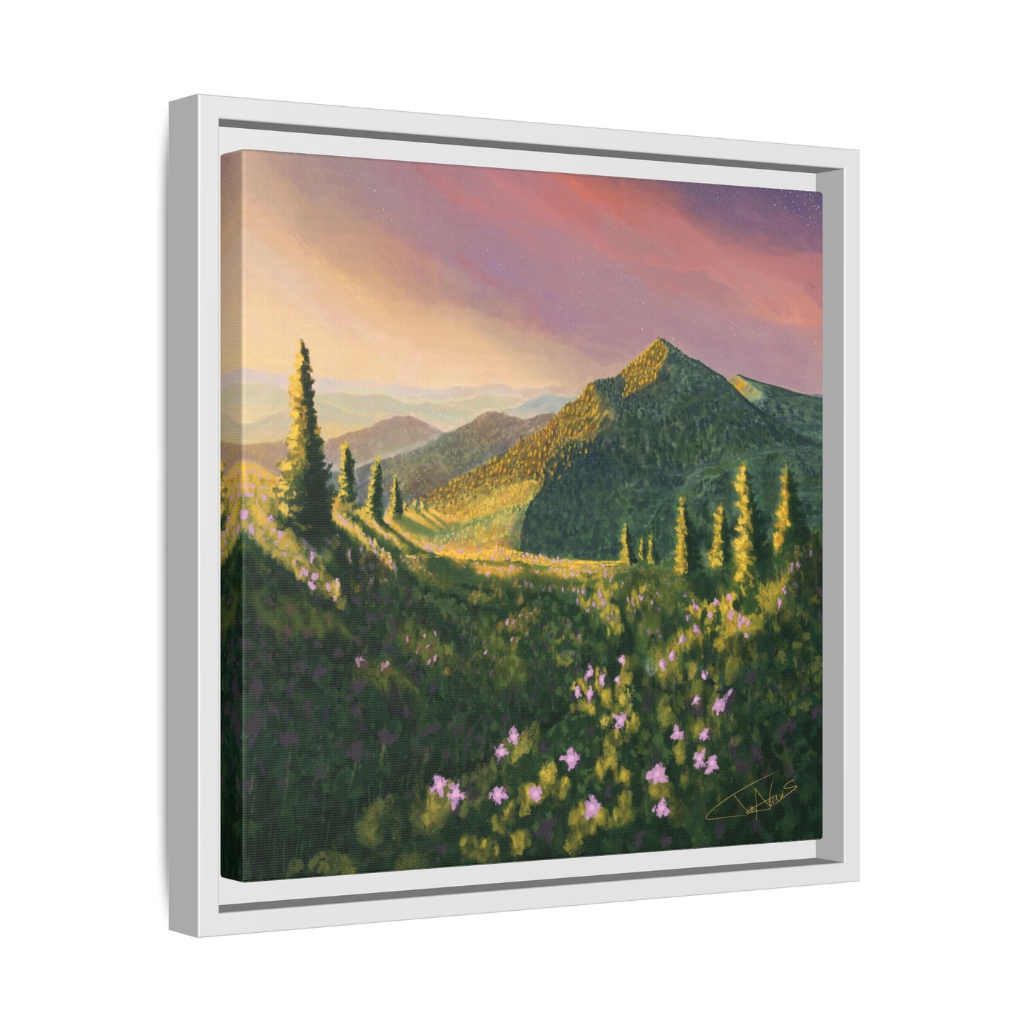 "Path of Light" Framed canvas