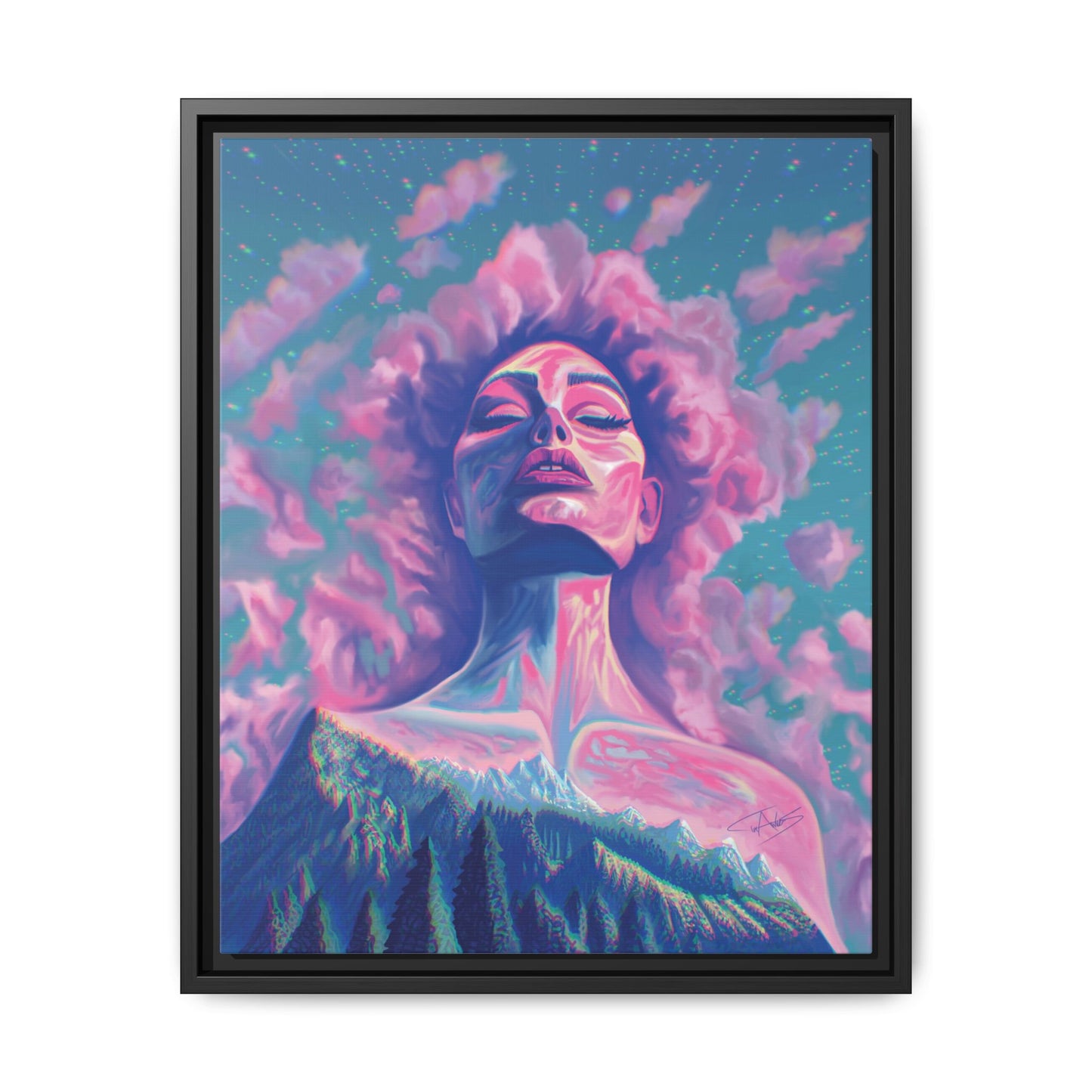 "Dusk" Framed canvas