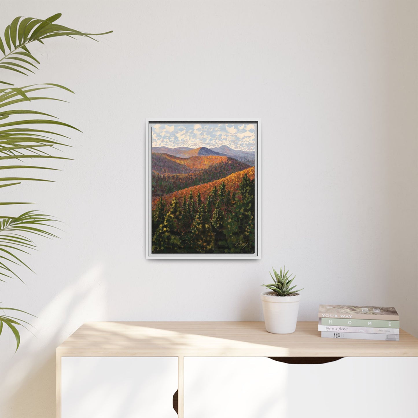 "Hills of Autumn" Framed canvas