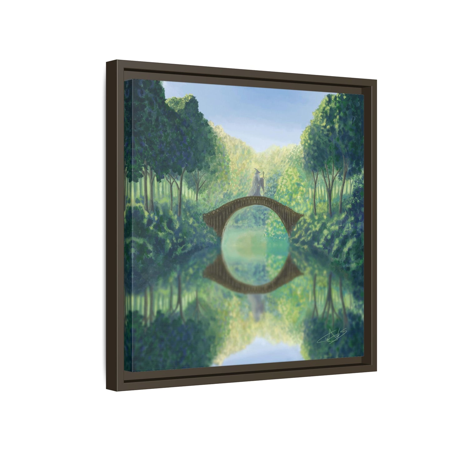 "A Wizard is Never Late" Framed canvas