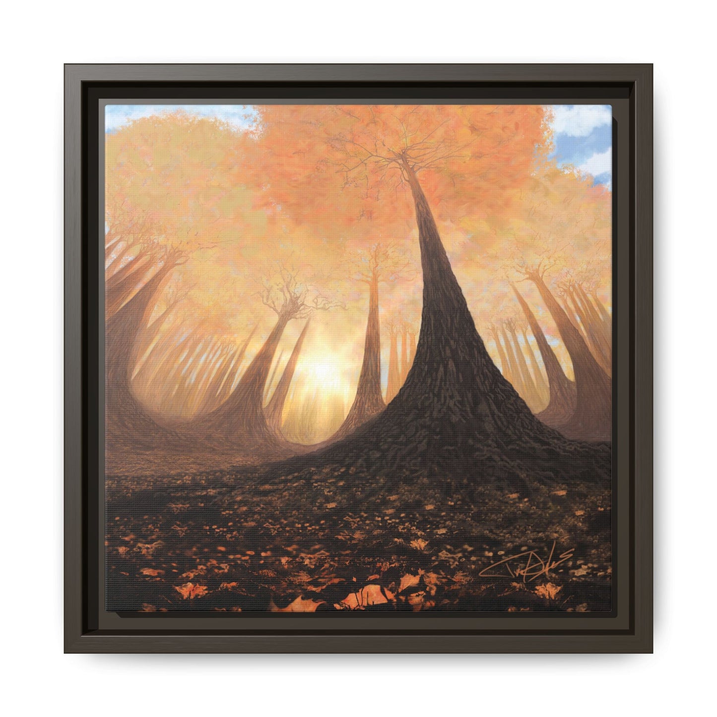 "Fall Painting" Framed canvas