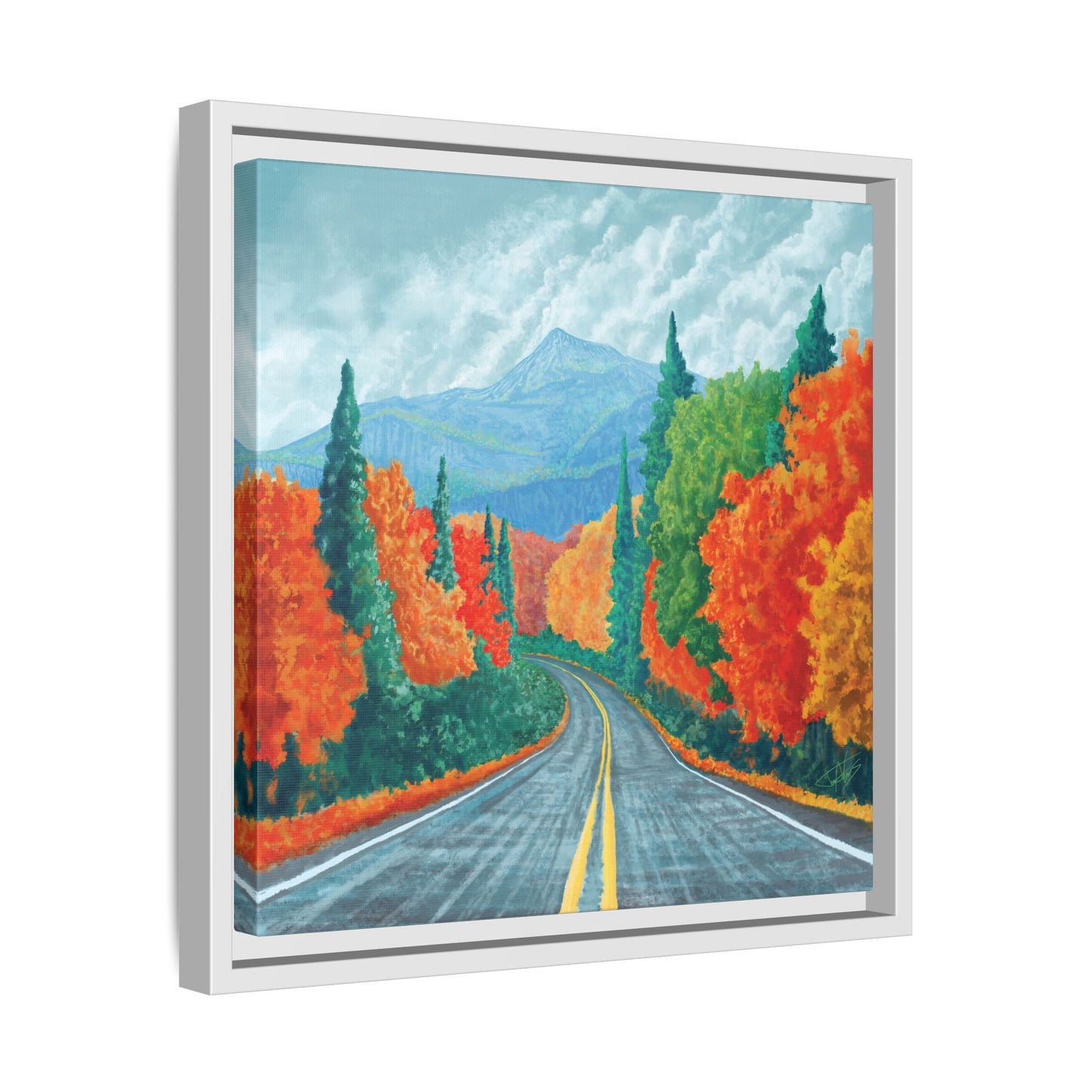 "Long Road Home" Framed canvas