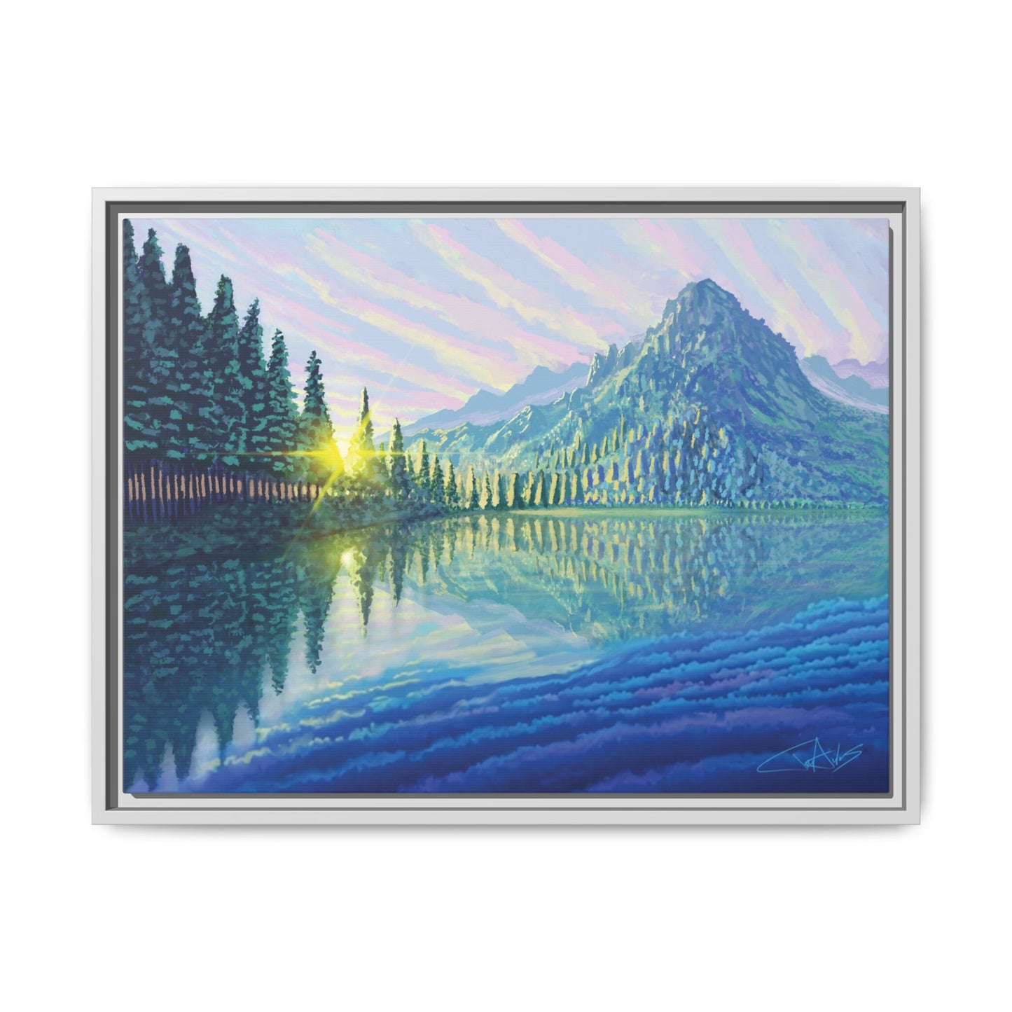 "Skycandy" Framed canvas