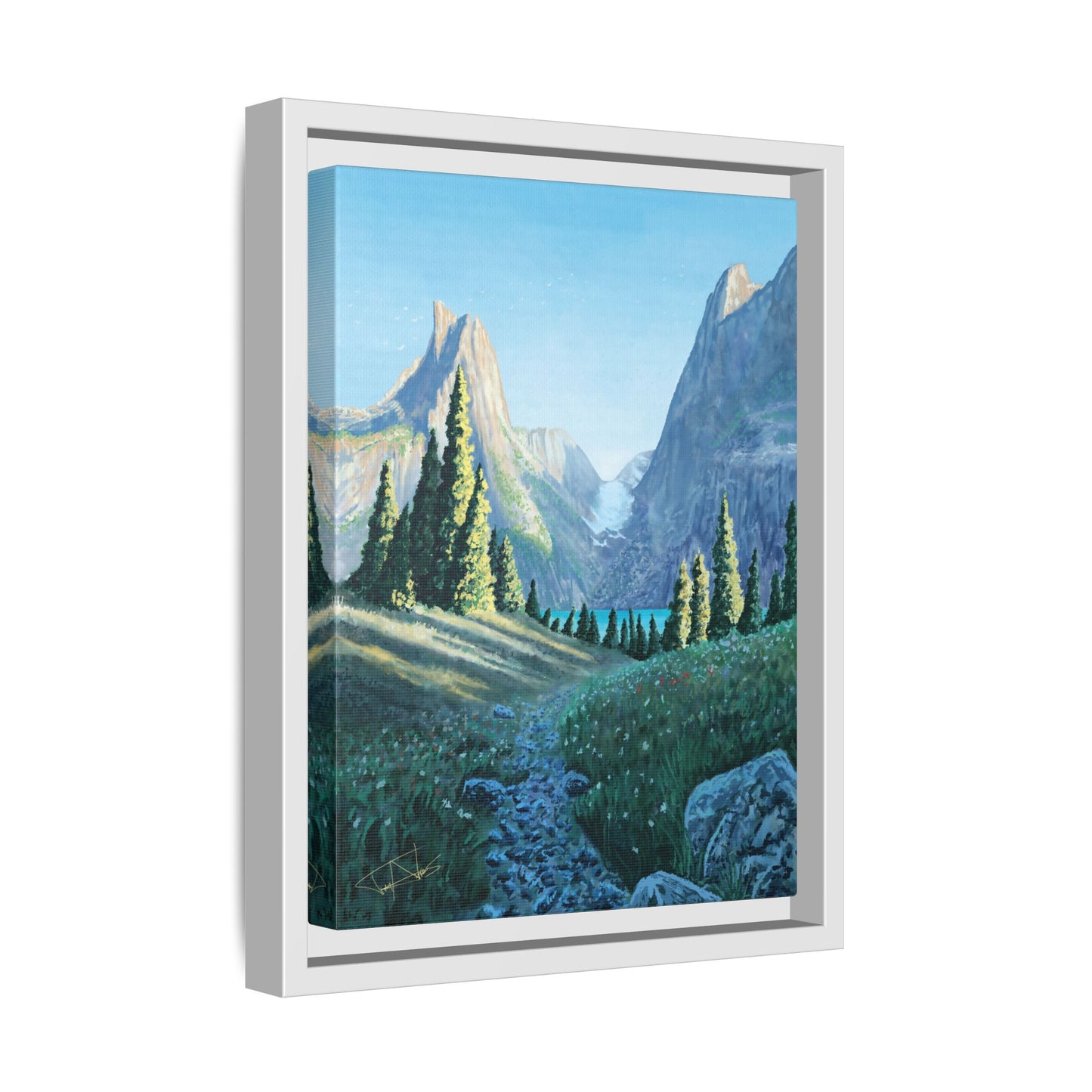 "Northern Pines" Framed canvas