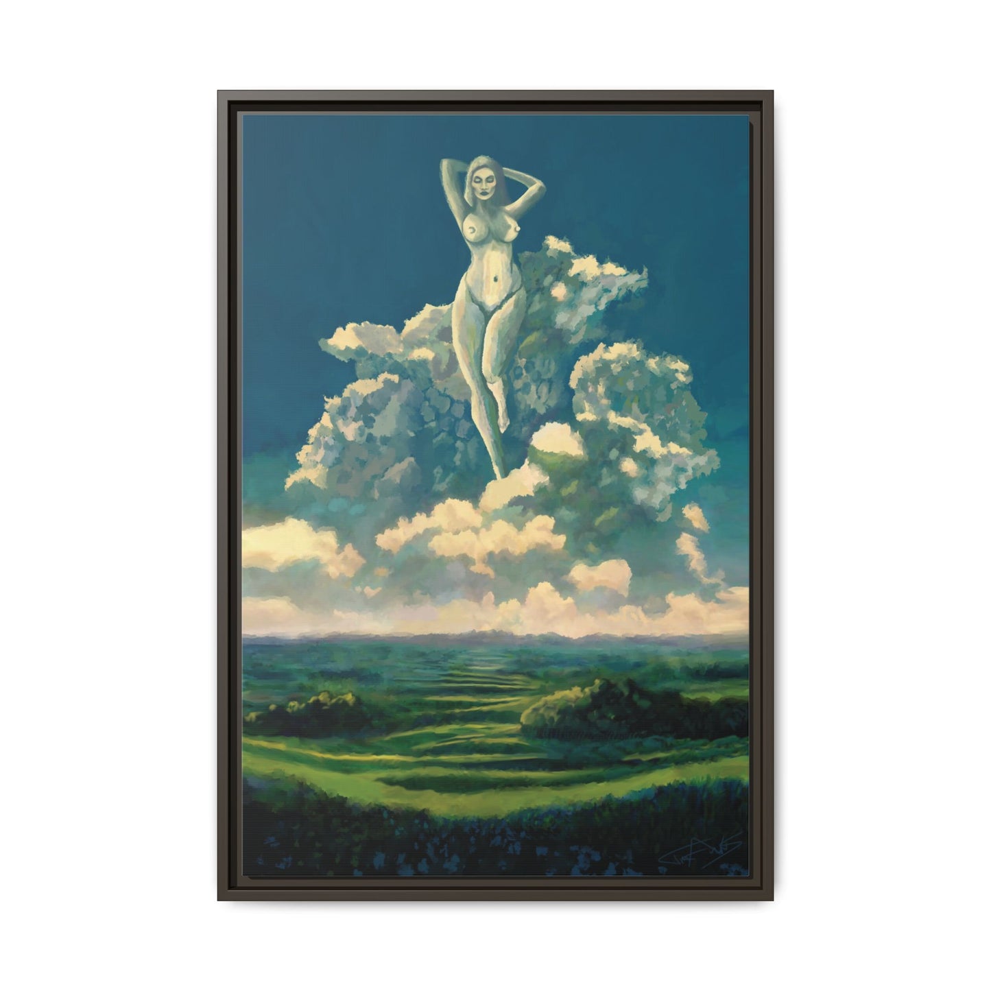 "Sky Dancer" Framed canvas