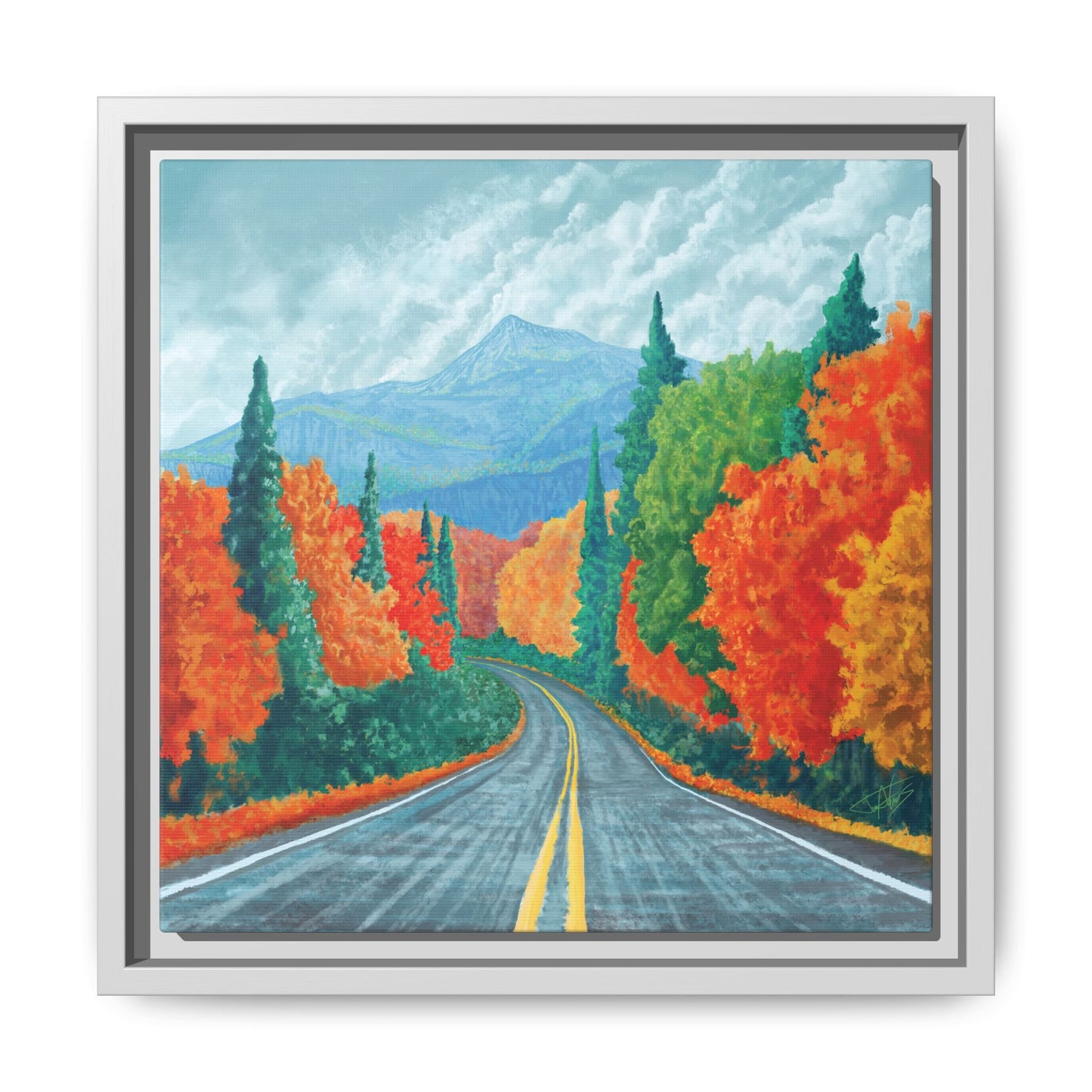 "Long Road Home" Framed canvas