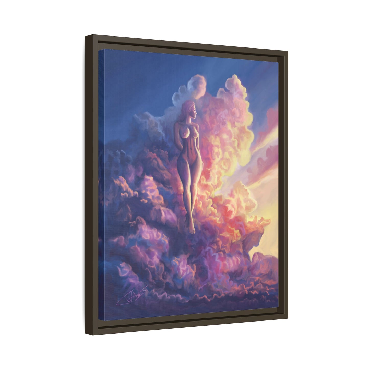 "Queen of Clouds" Framed canvas