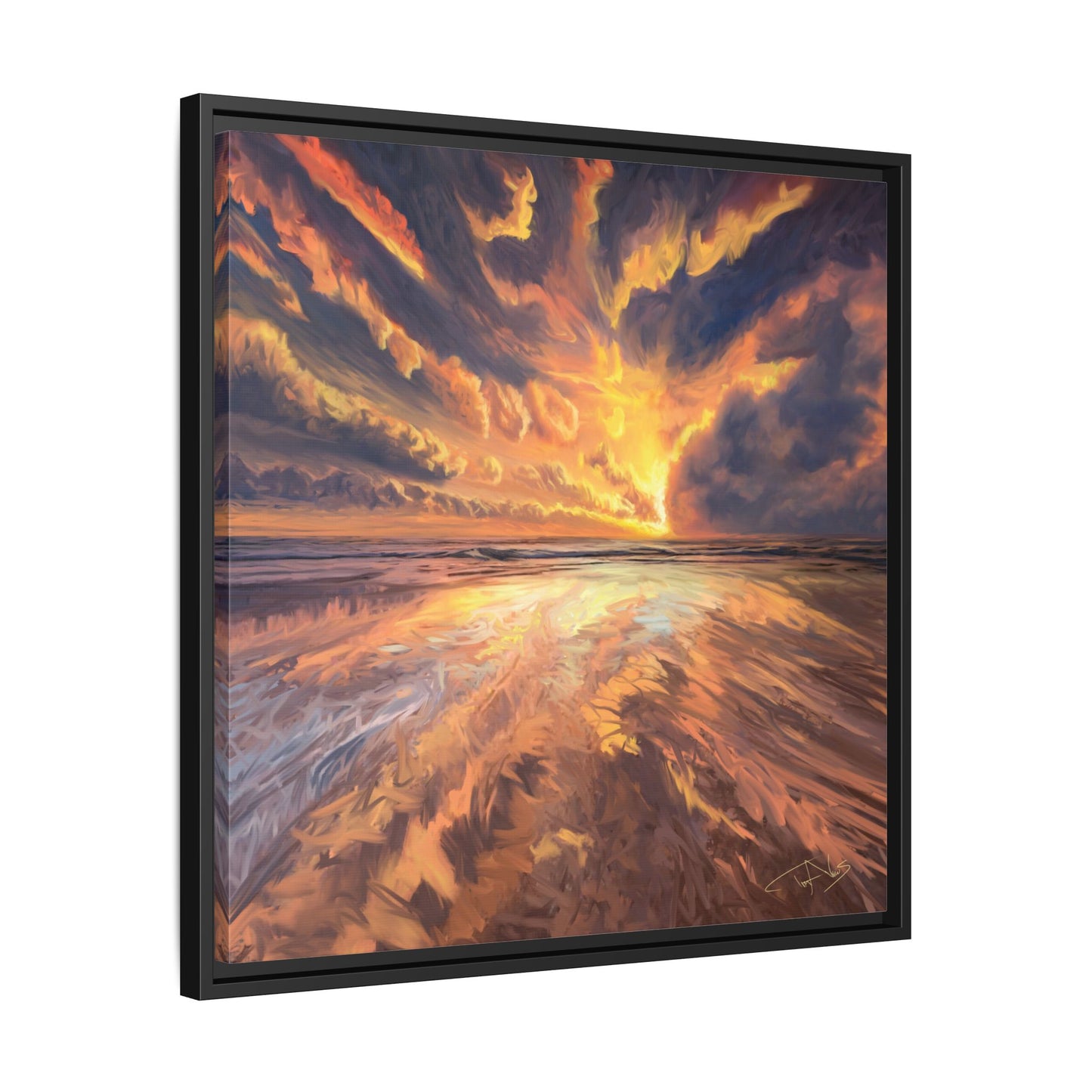 "Approaching the Infinite" Framed canvas