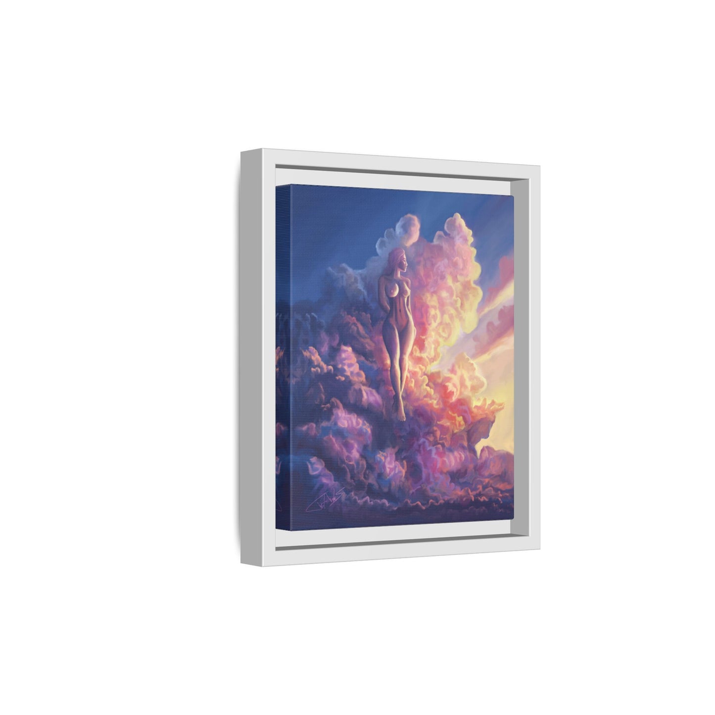 "Queen of Clouds" Framed canvas