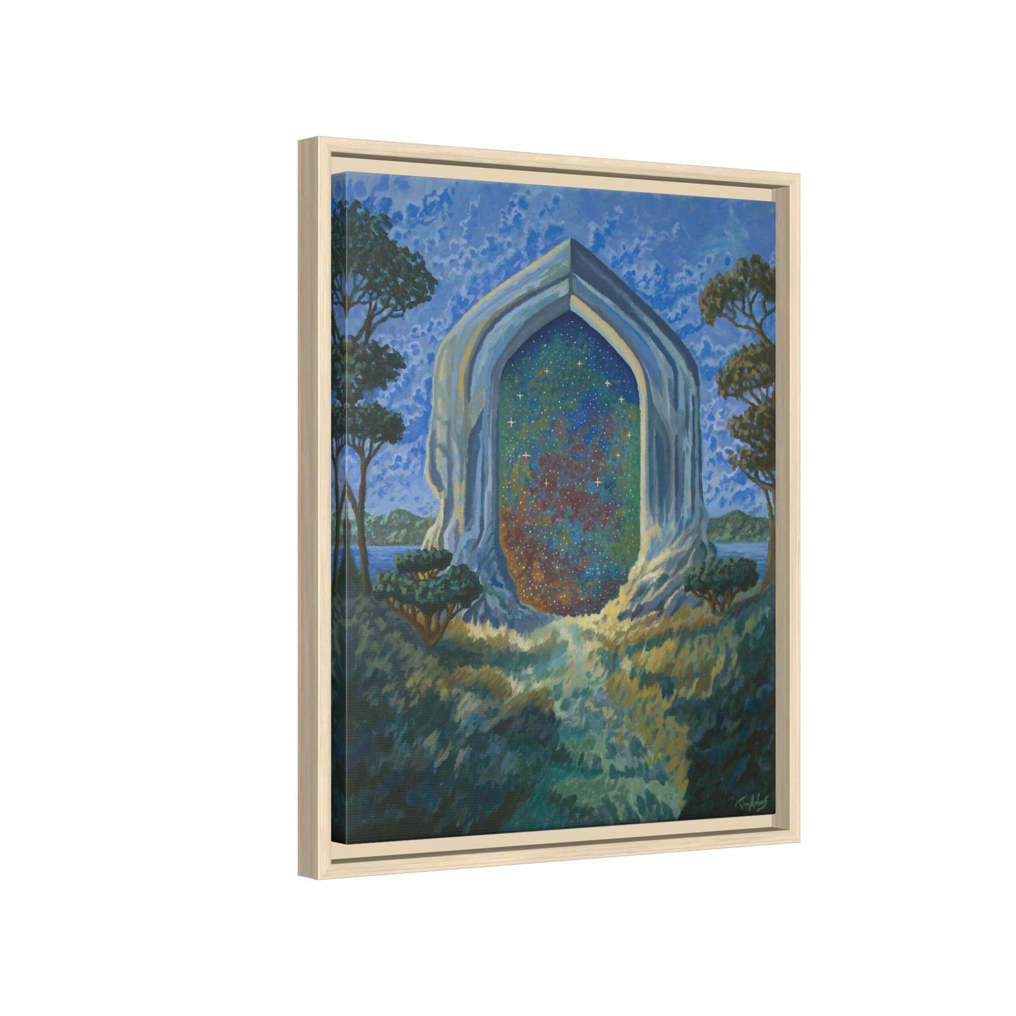 "Divine Portal" Framed canvas